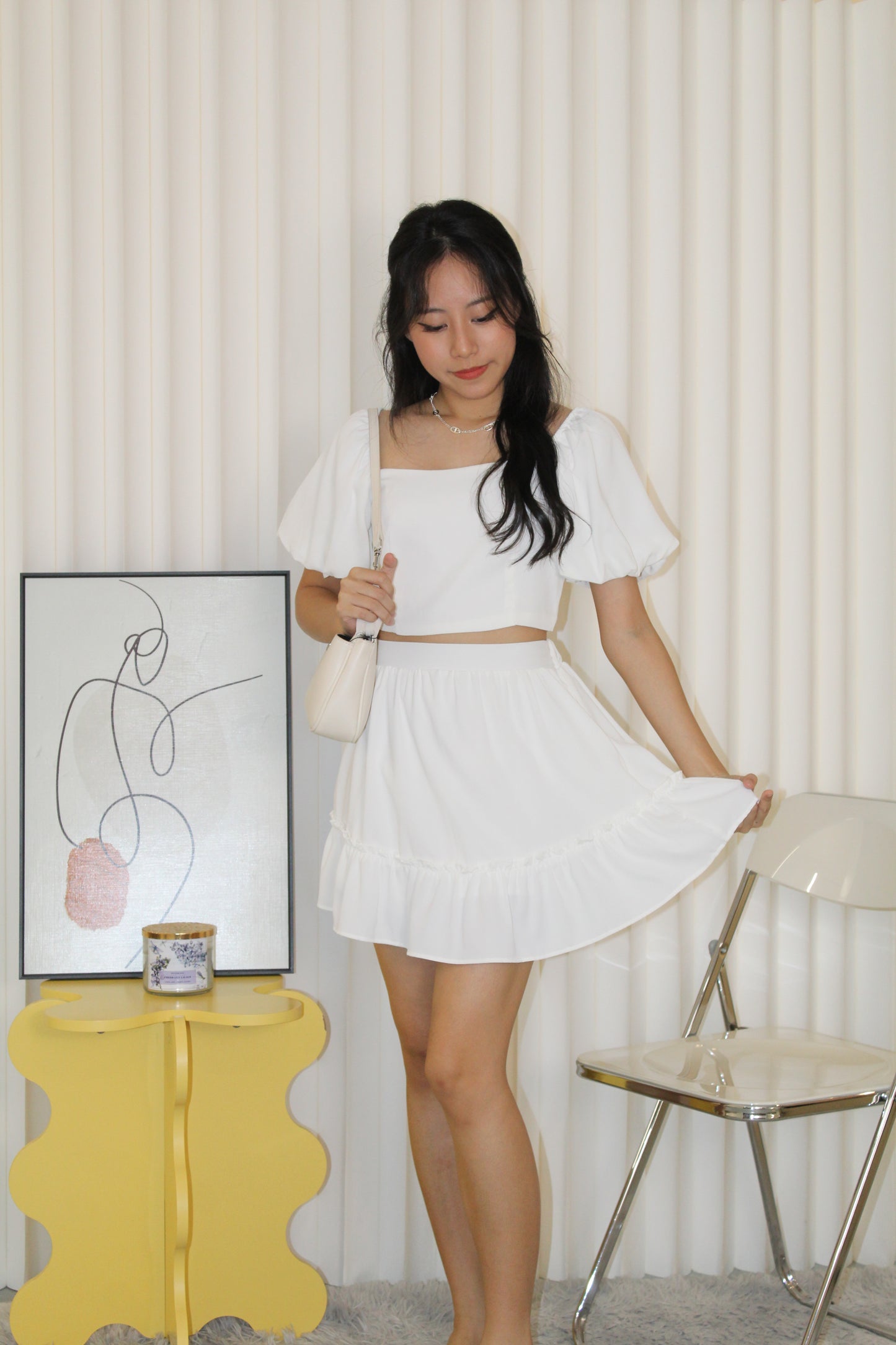 Casey Puff Set (White)