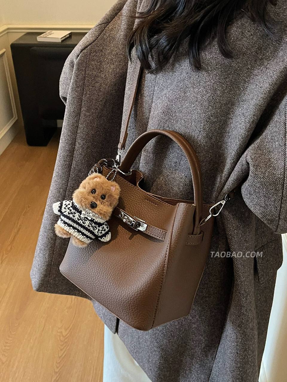 Brown Bucket Bag