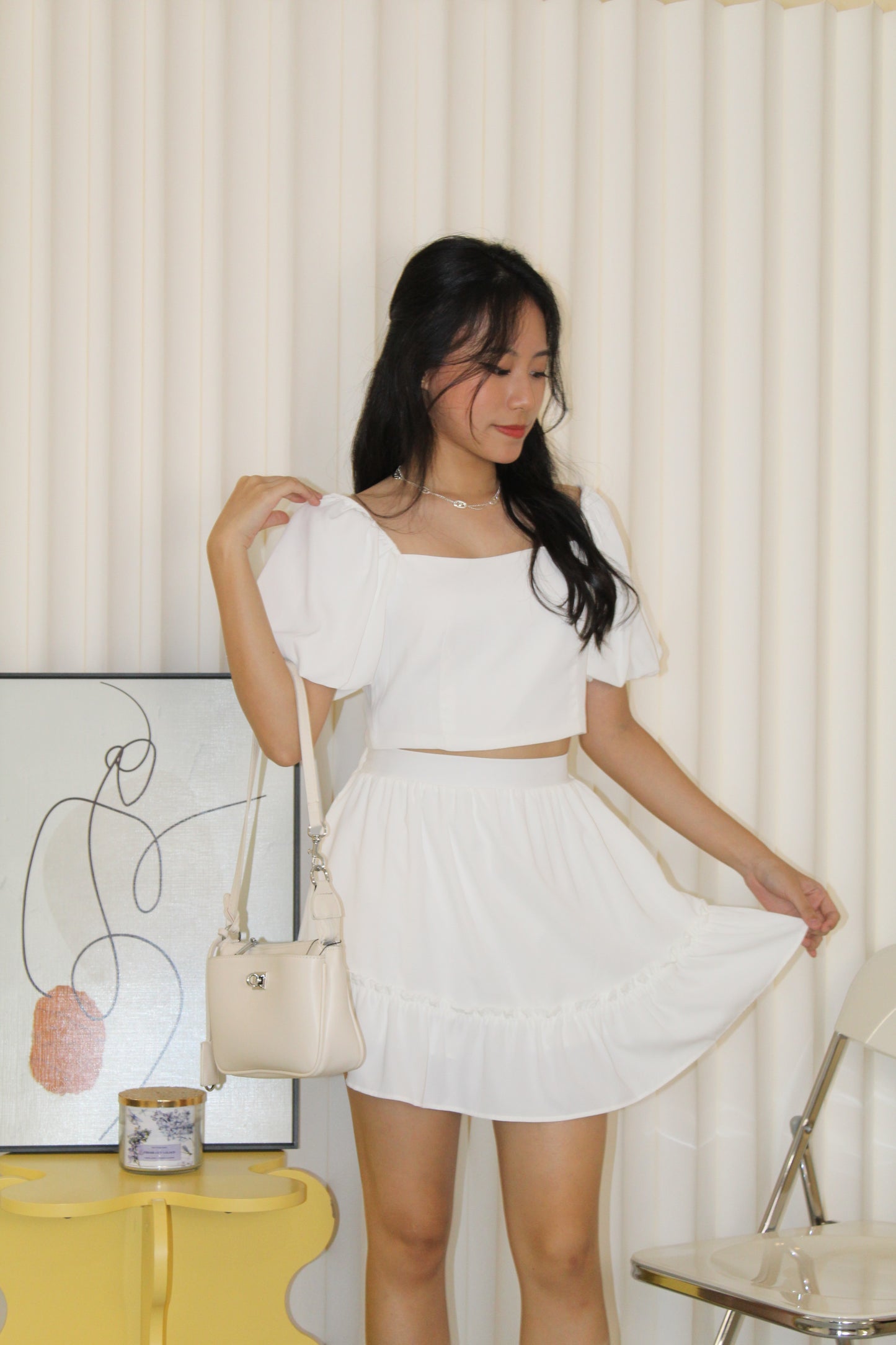 Casey Puff Set (White)