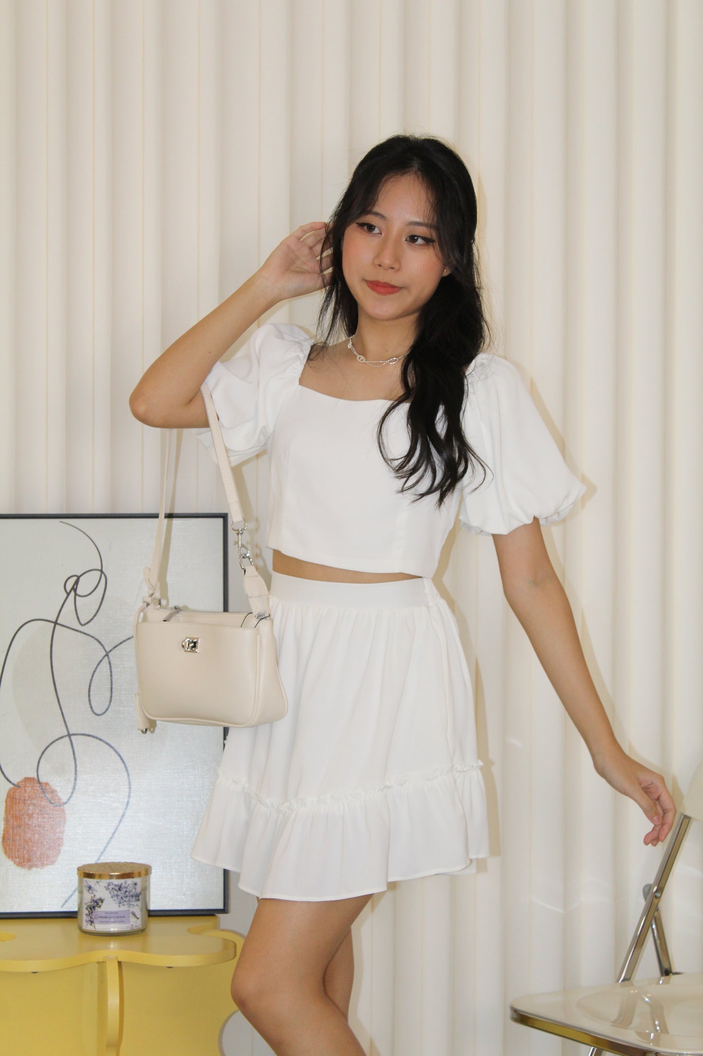 Casey Puff Set (White)