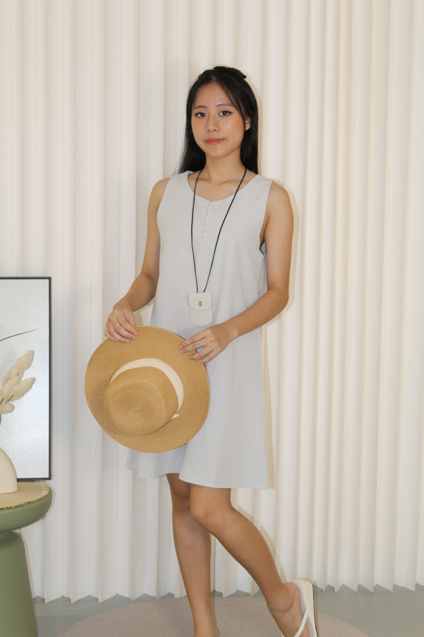 Everly Casual Mini Dress (Blue)