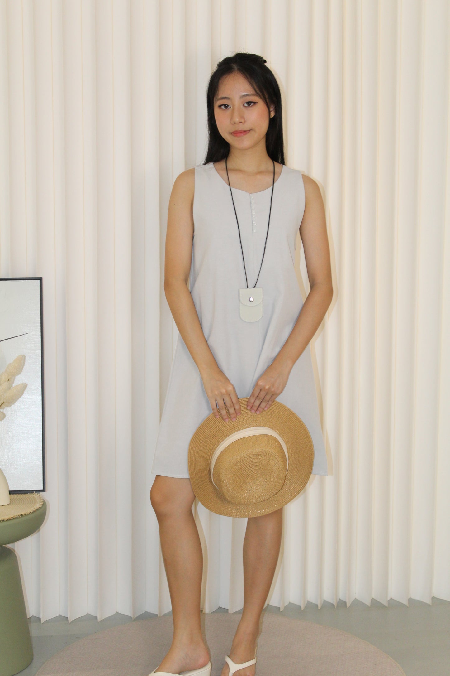 Everly Casual Mini Dress (Blue)