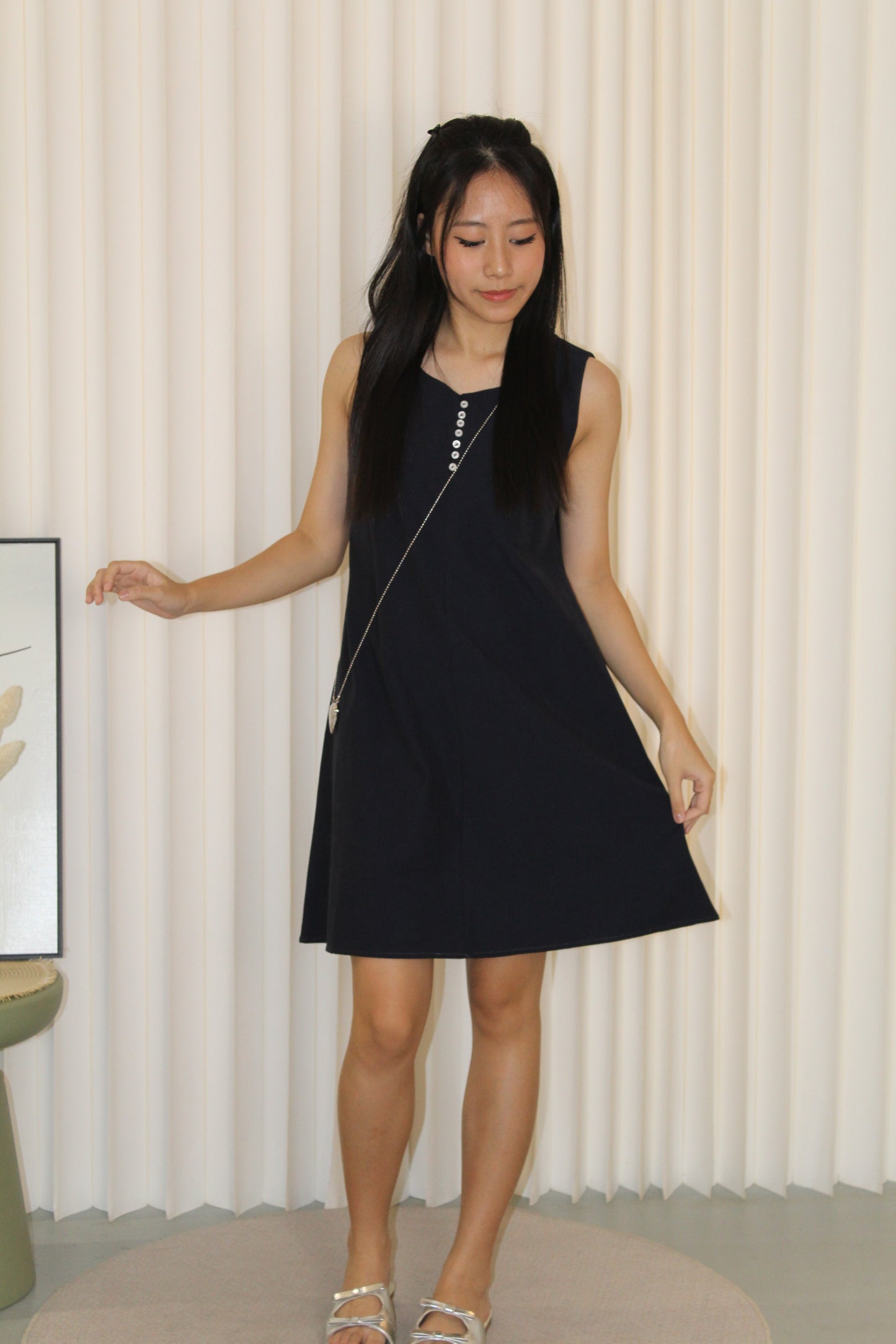 Everly Casual Mini Dress (Blue)