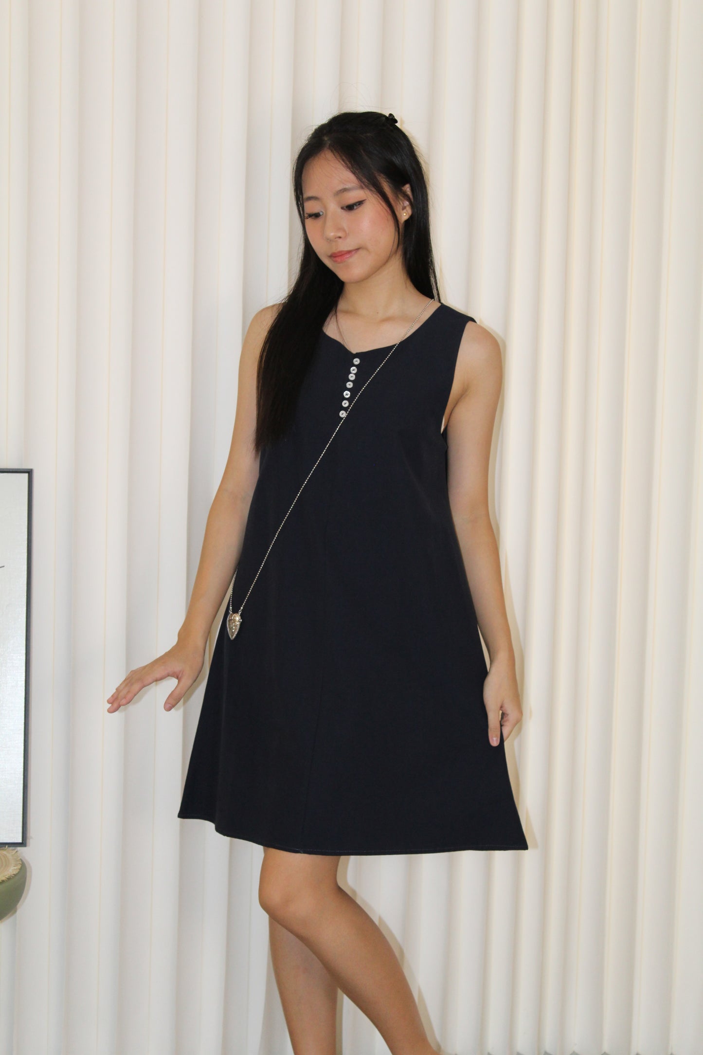 Everly Casual Mini Dress (Blue)