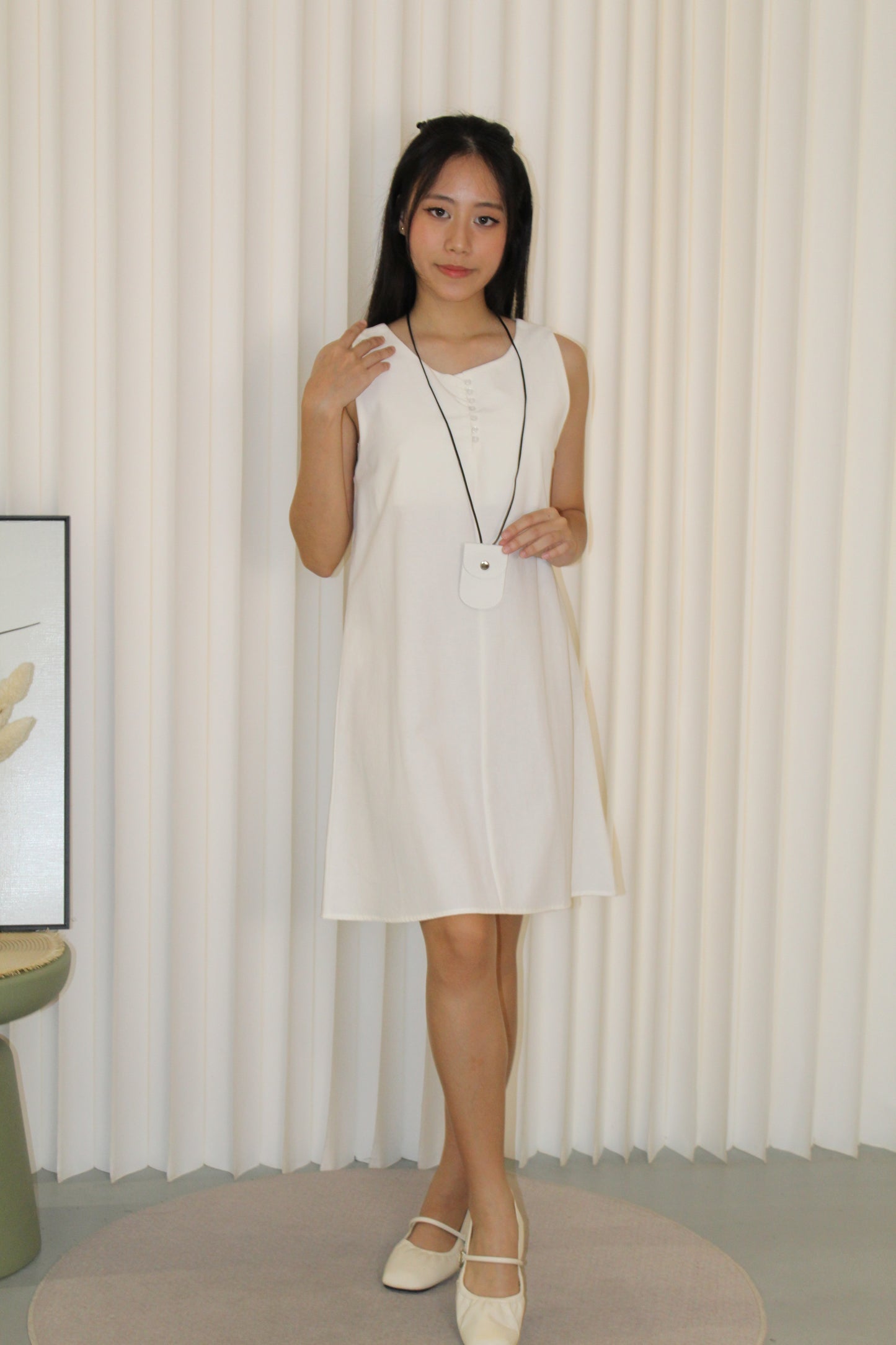 Everly Casual Mini Dress (Blue)