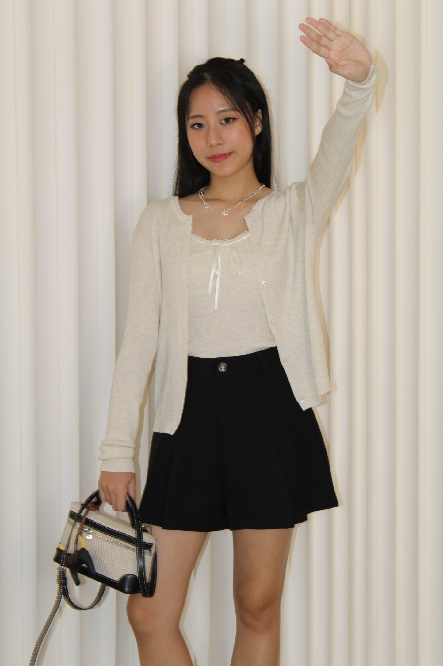 Joyce Knit Two Piece Top (Cream)
