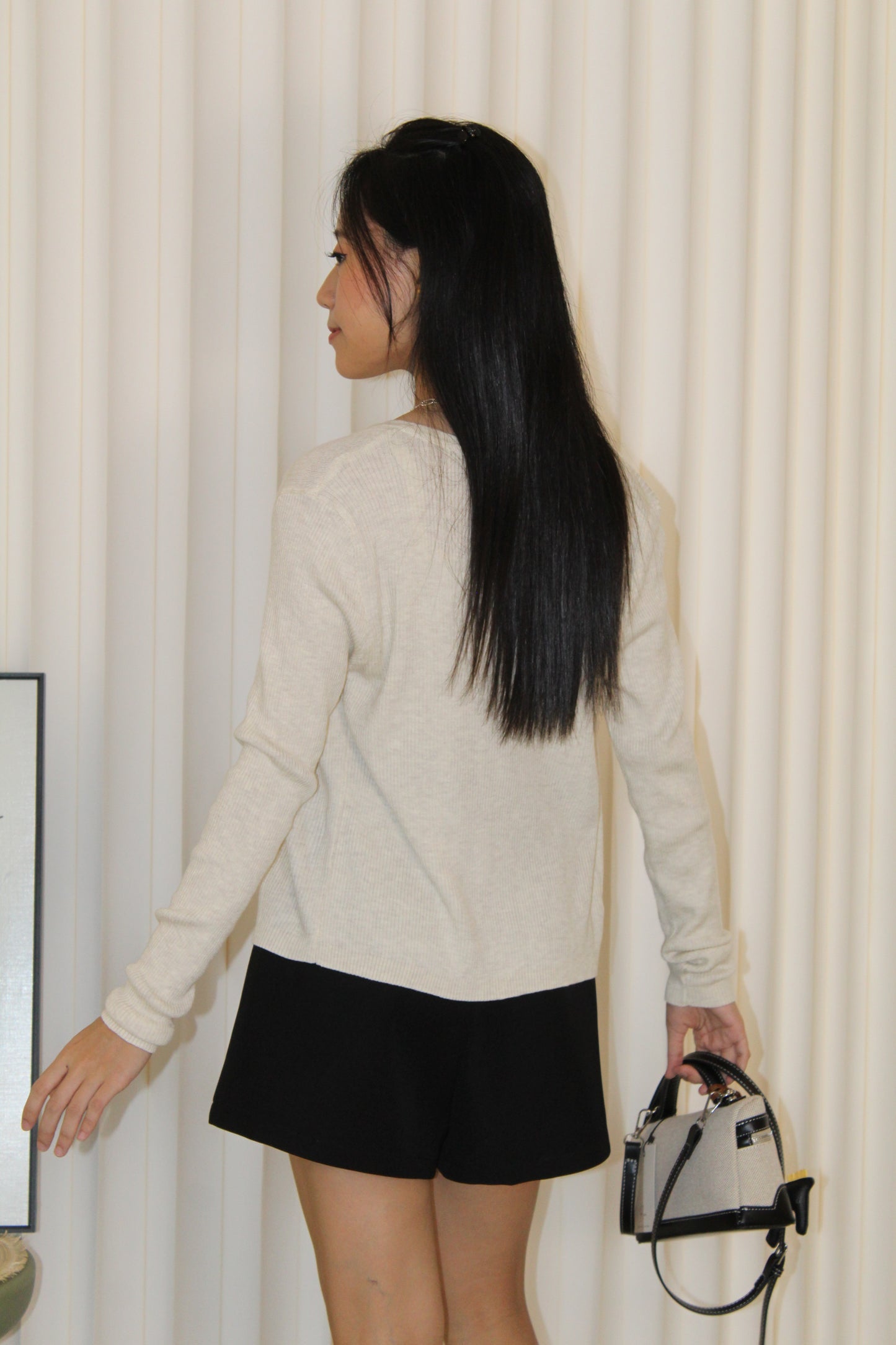 Joyce Knit Two Piece Top (Cream)