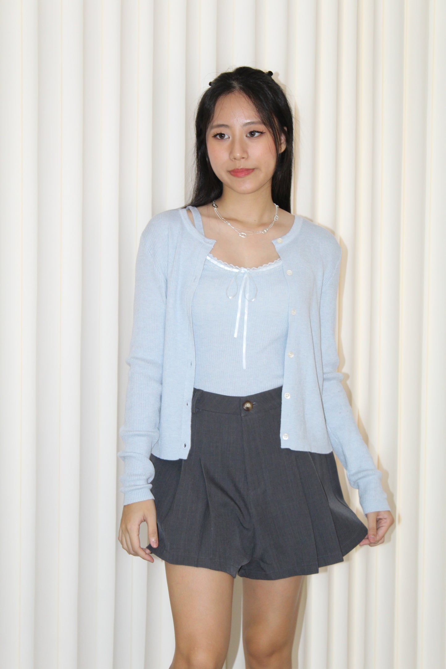 Joyce Knit Two Piece Top (Cream)