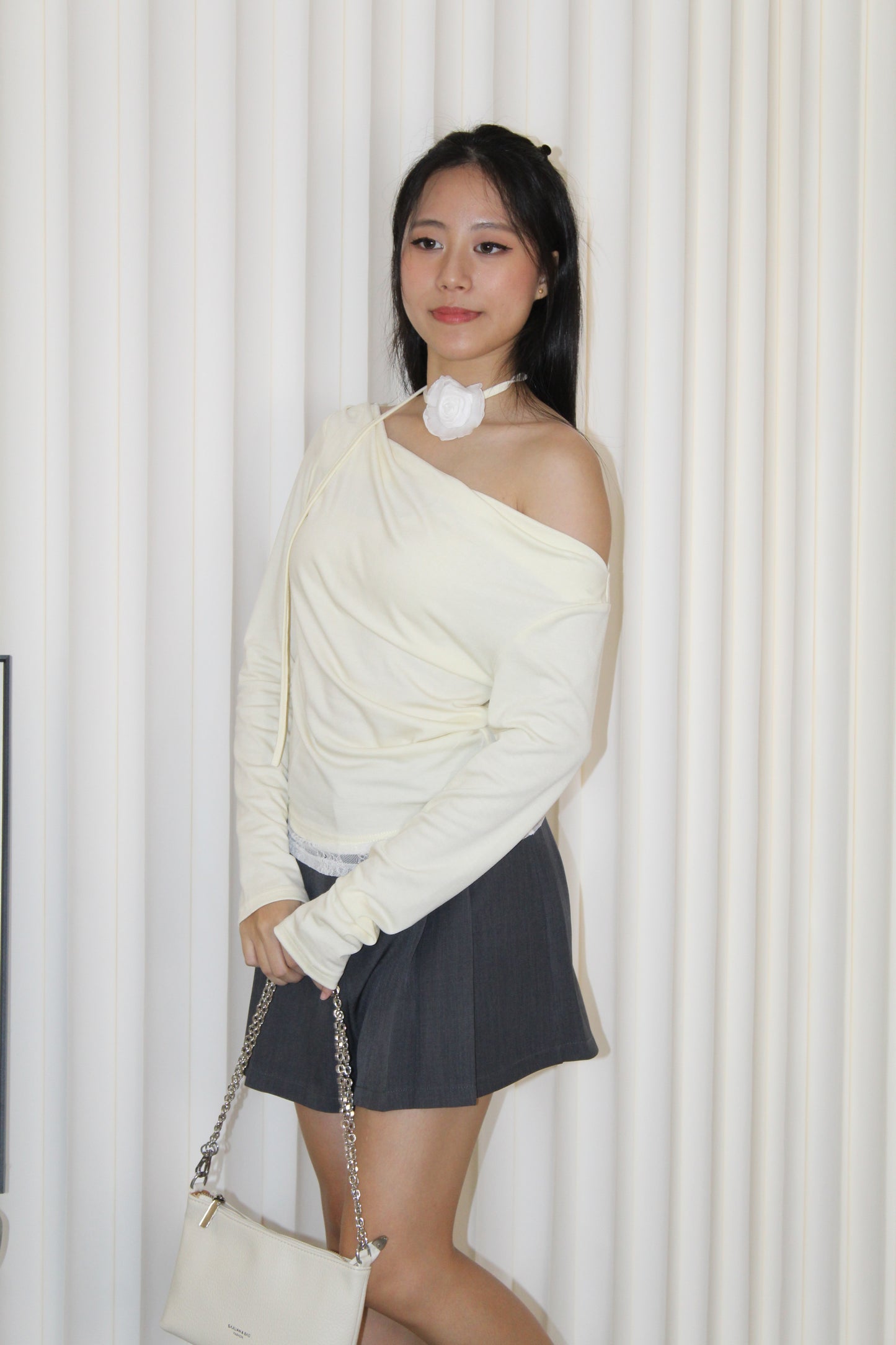 Tammy Lace Long Sleeve Top (Yellow)
