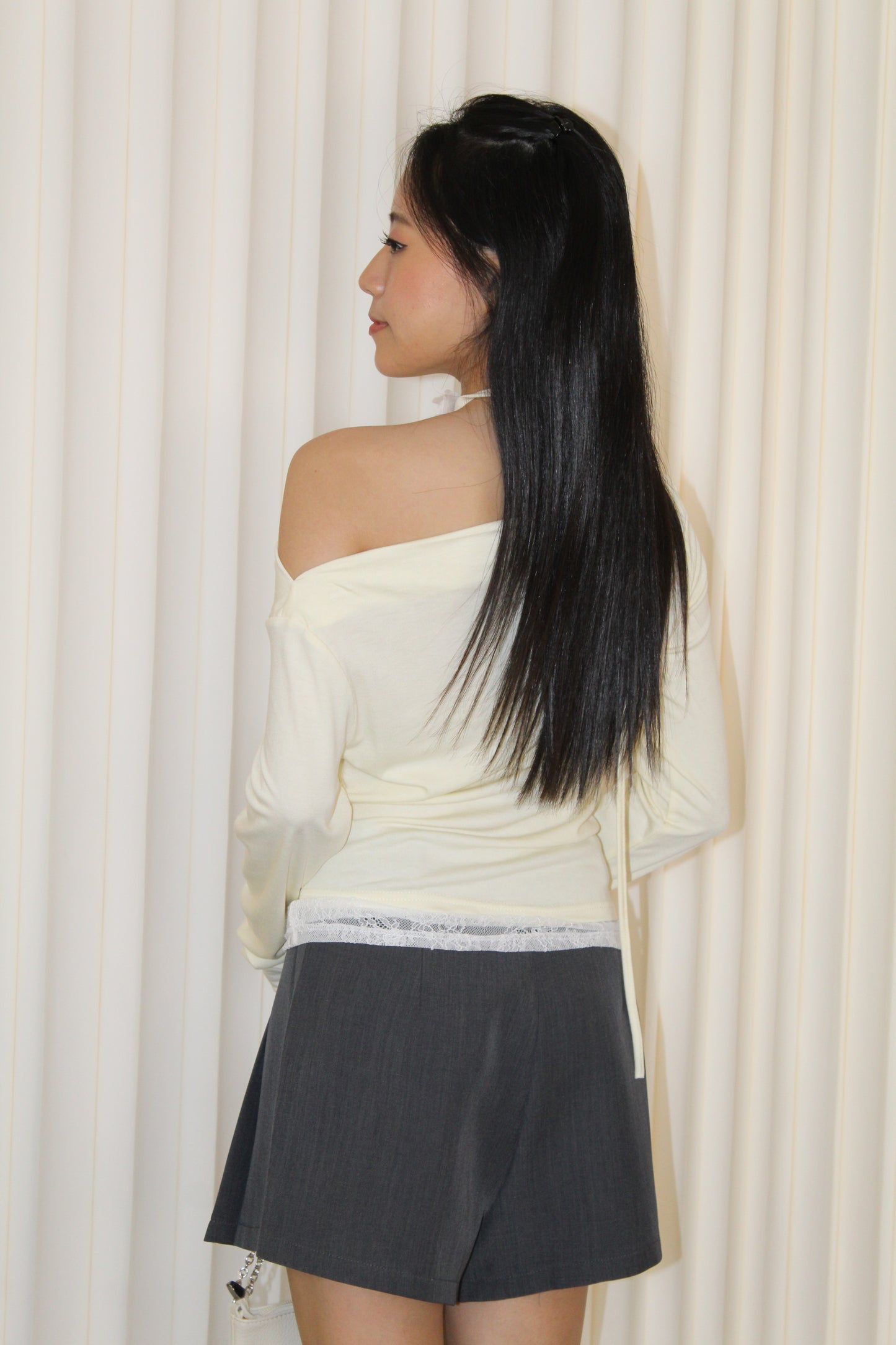 Tammy Lace Long Sleeve Top (Yellow)
