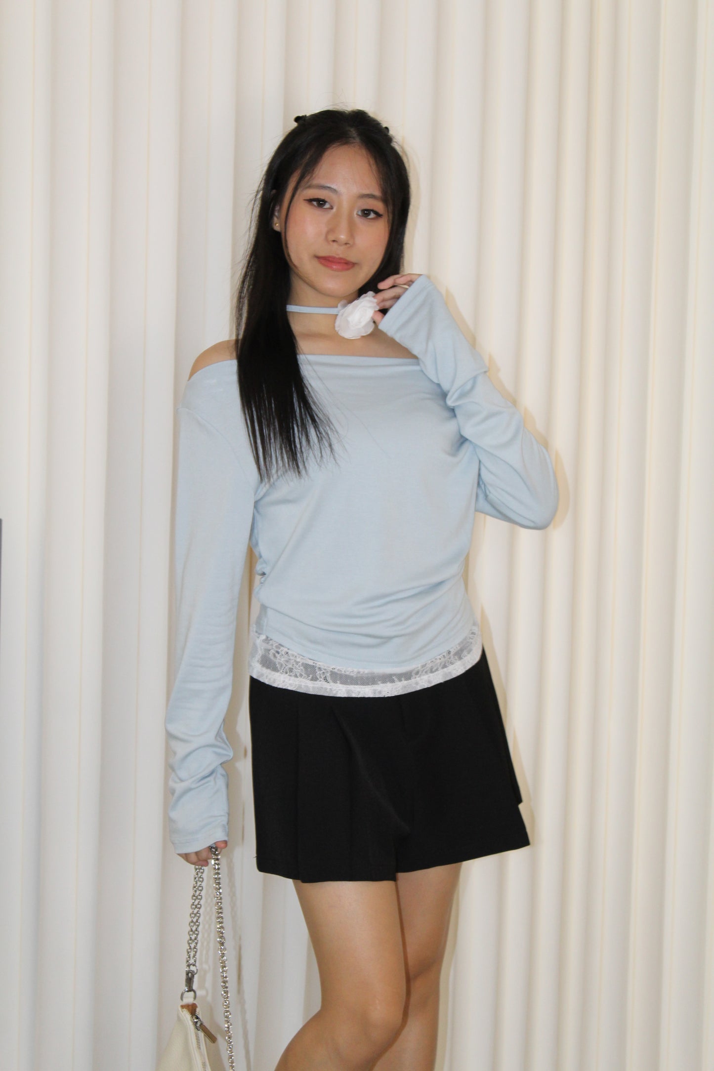 Tammy Lace Long Sleeve Top (Yellow)