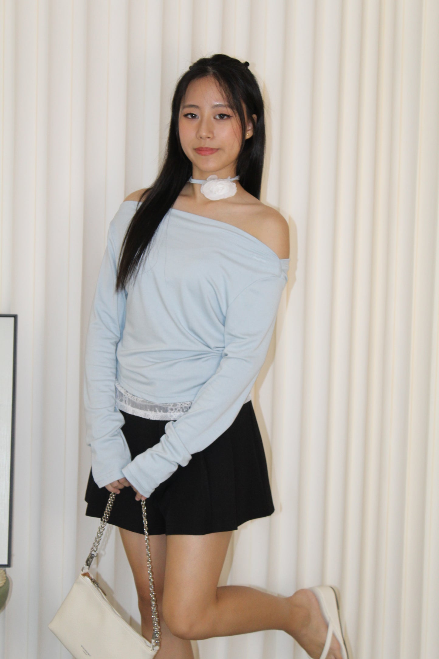 Tammy Lace Long Sleeve Top (Yellow)