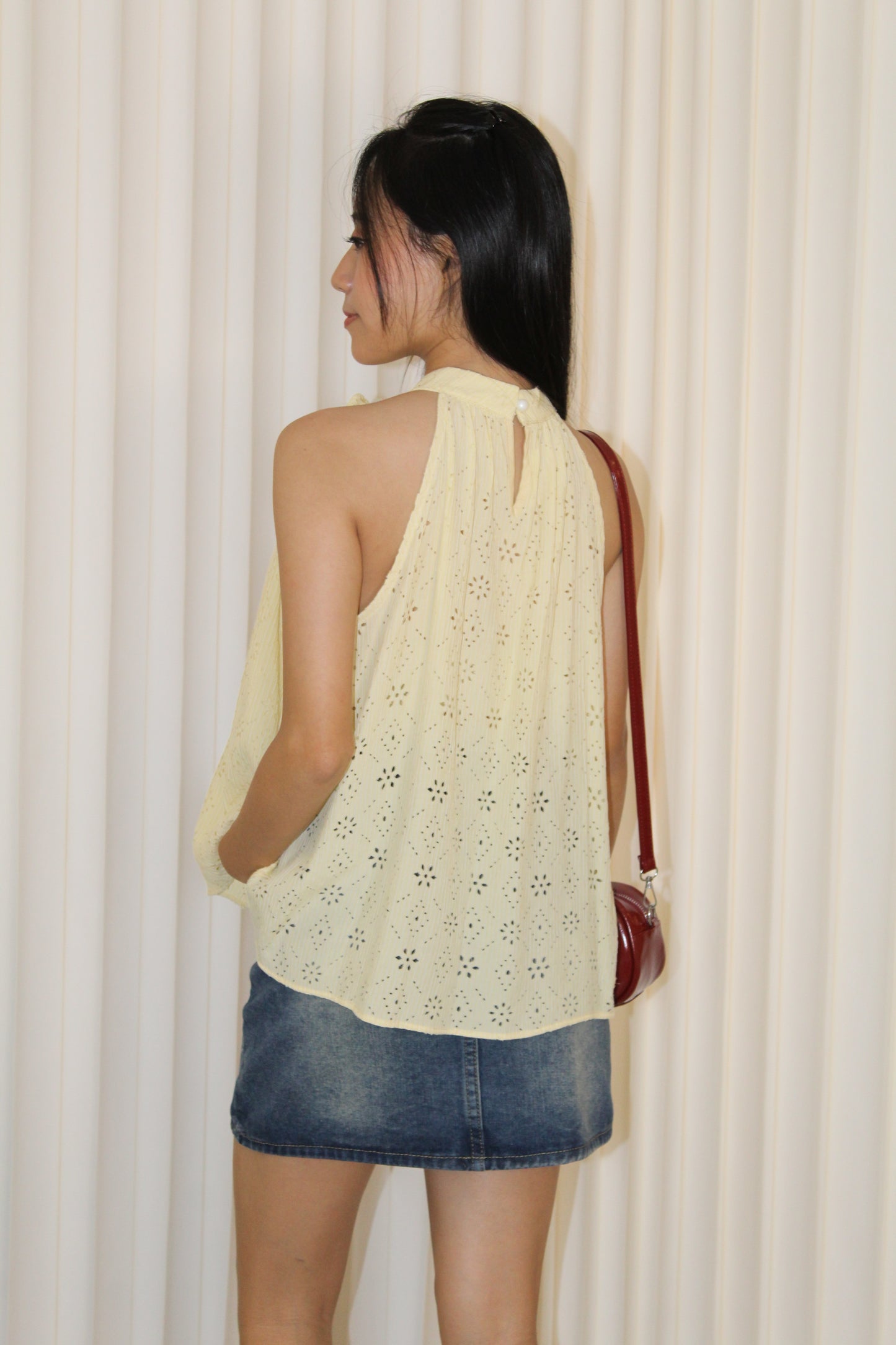 Edith Halter Top (Yellow)