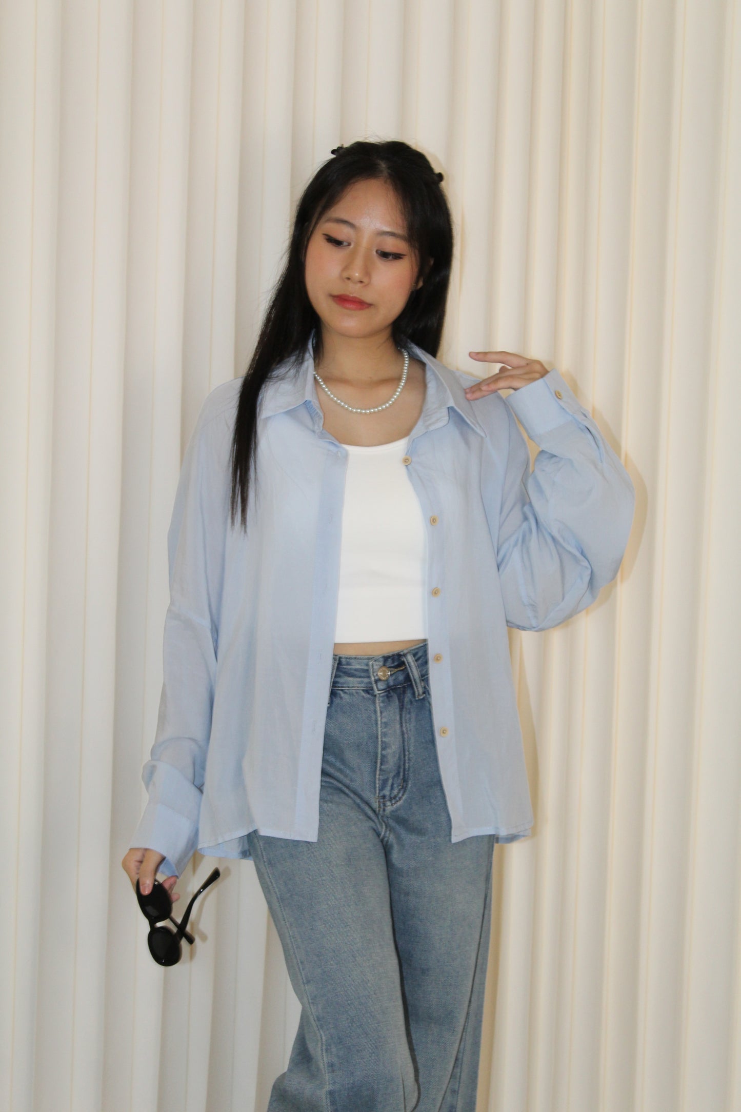 Sora Button Up Top (Green)