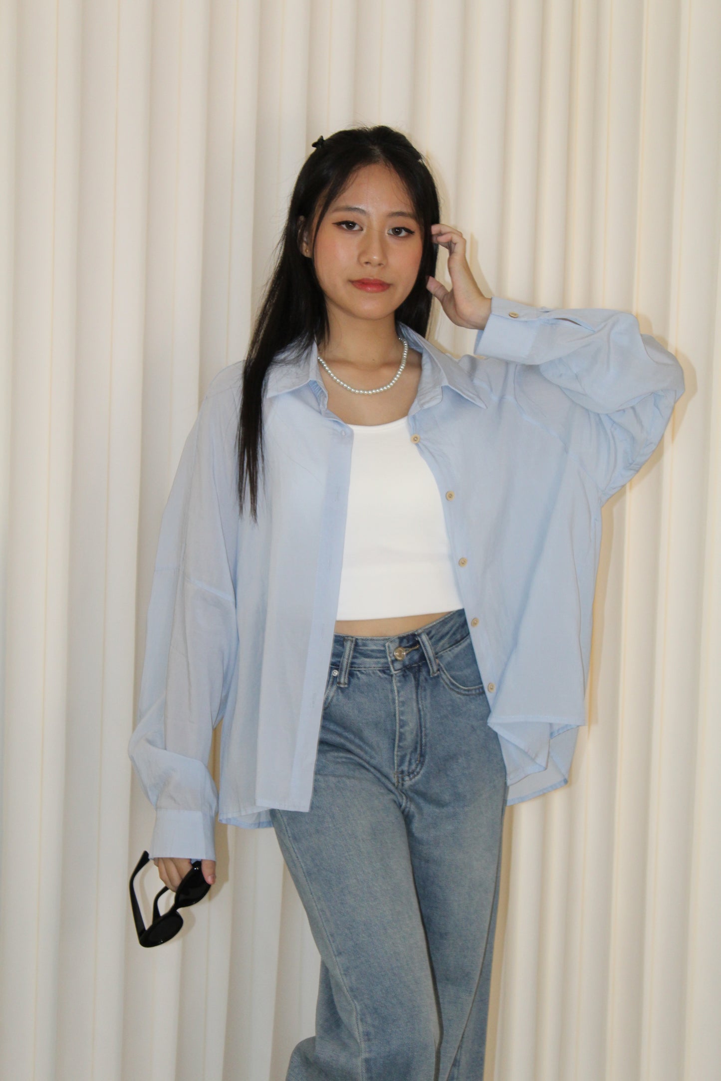Sora Button Up Top (Green)