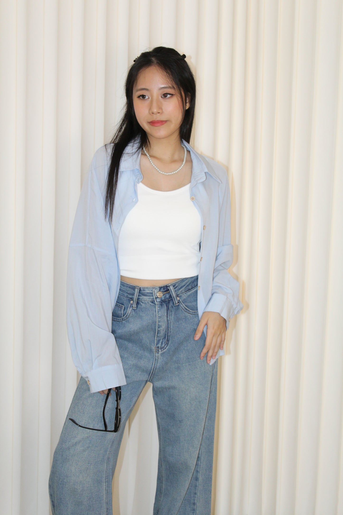 Sora Button Up Top (Green)
