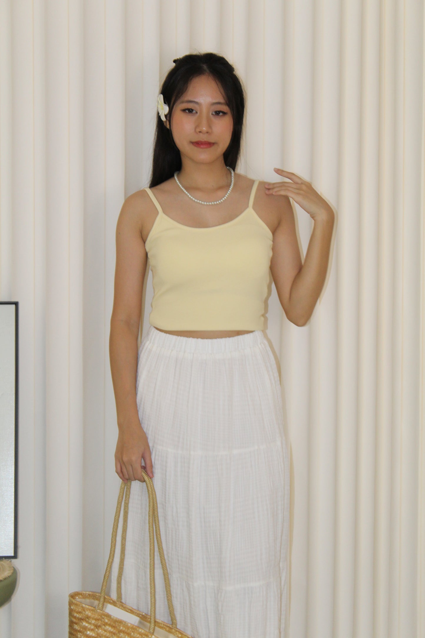 Dinny Padded Top (White)