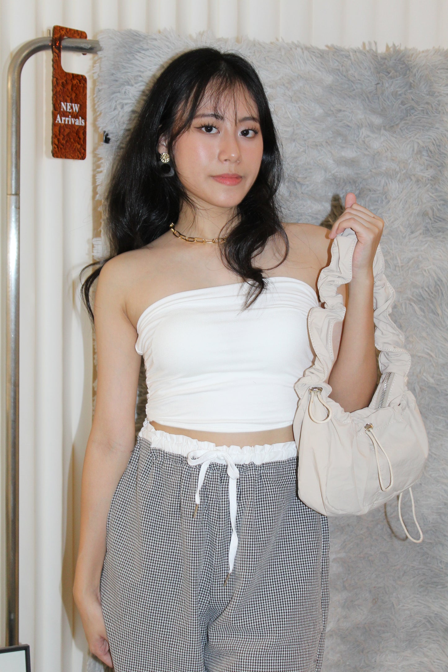 Riley Padded Tube Top (Grey)