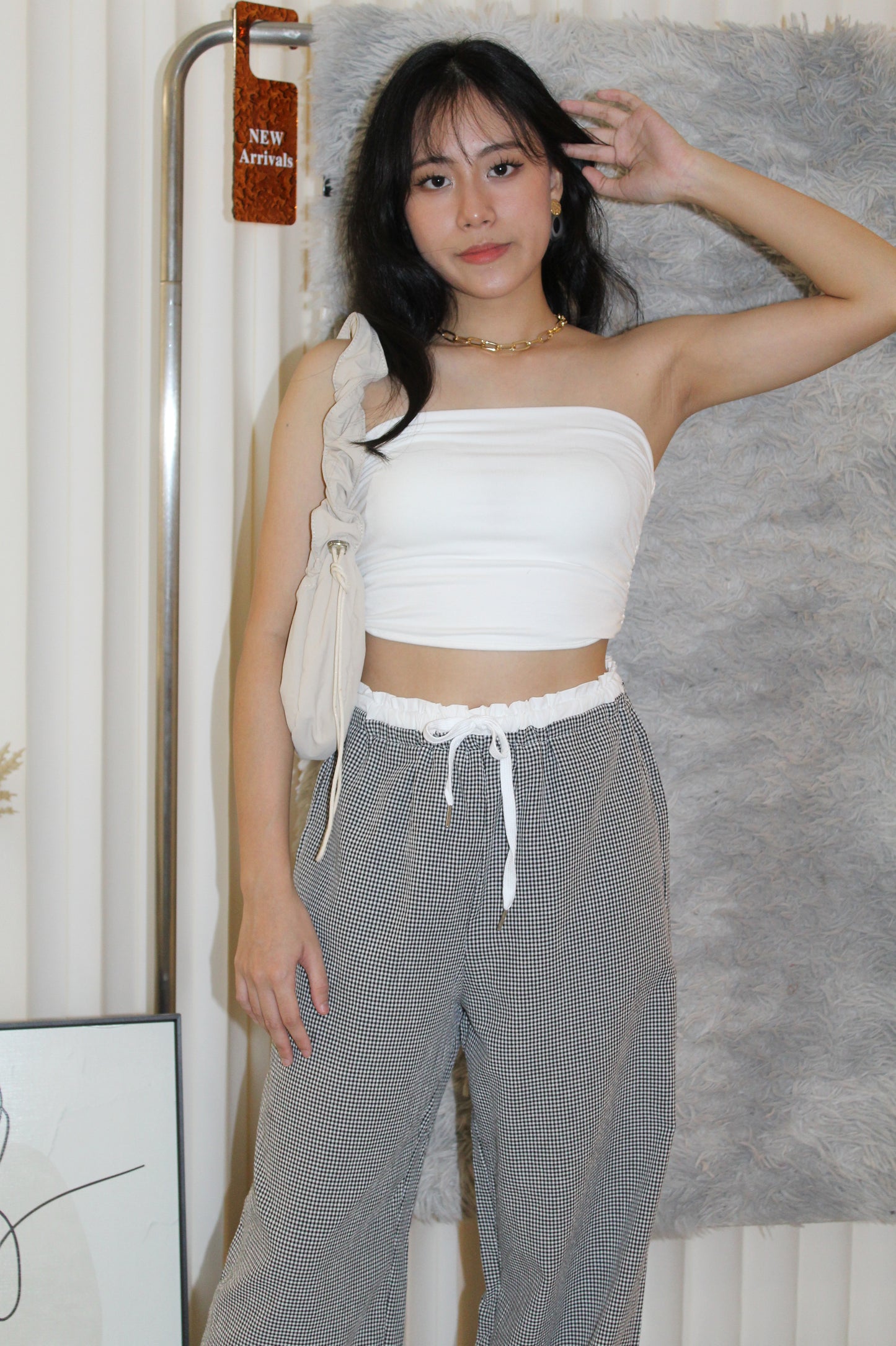 Riley Padded Tube Top (Grey)
