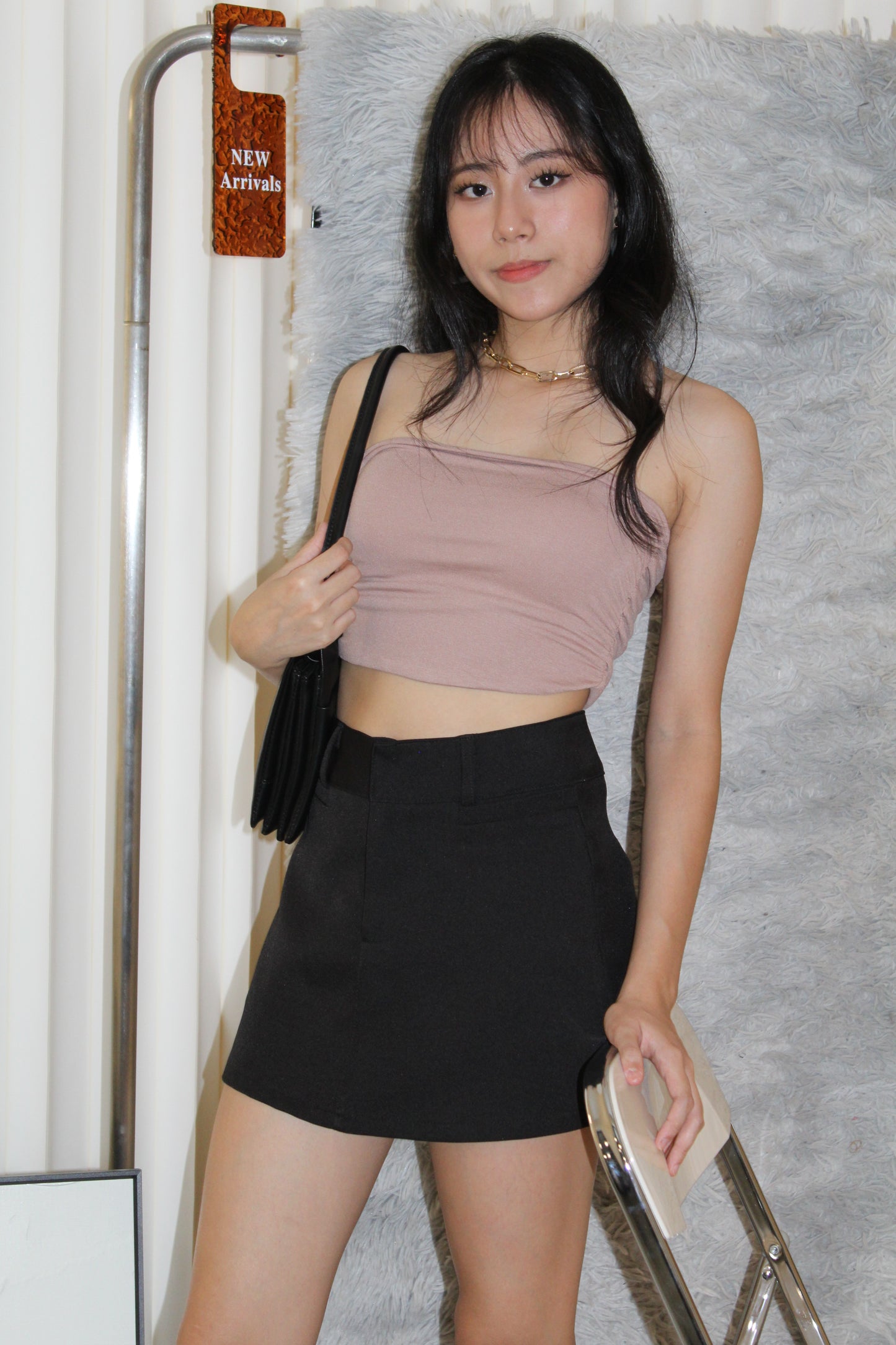 Riley Padded Tube Top (Grey)