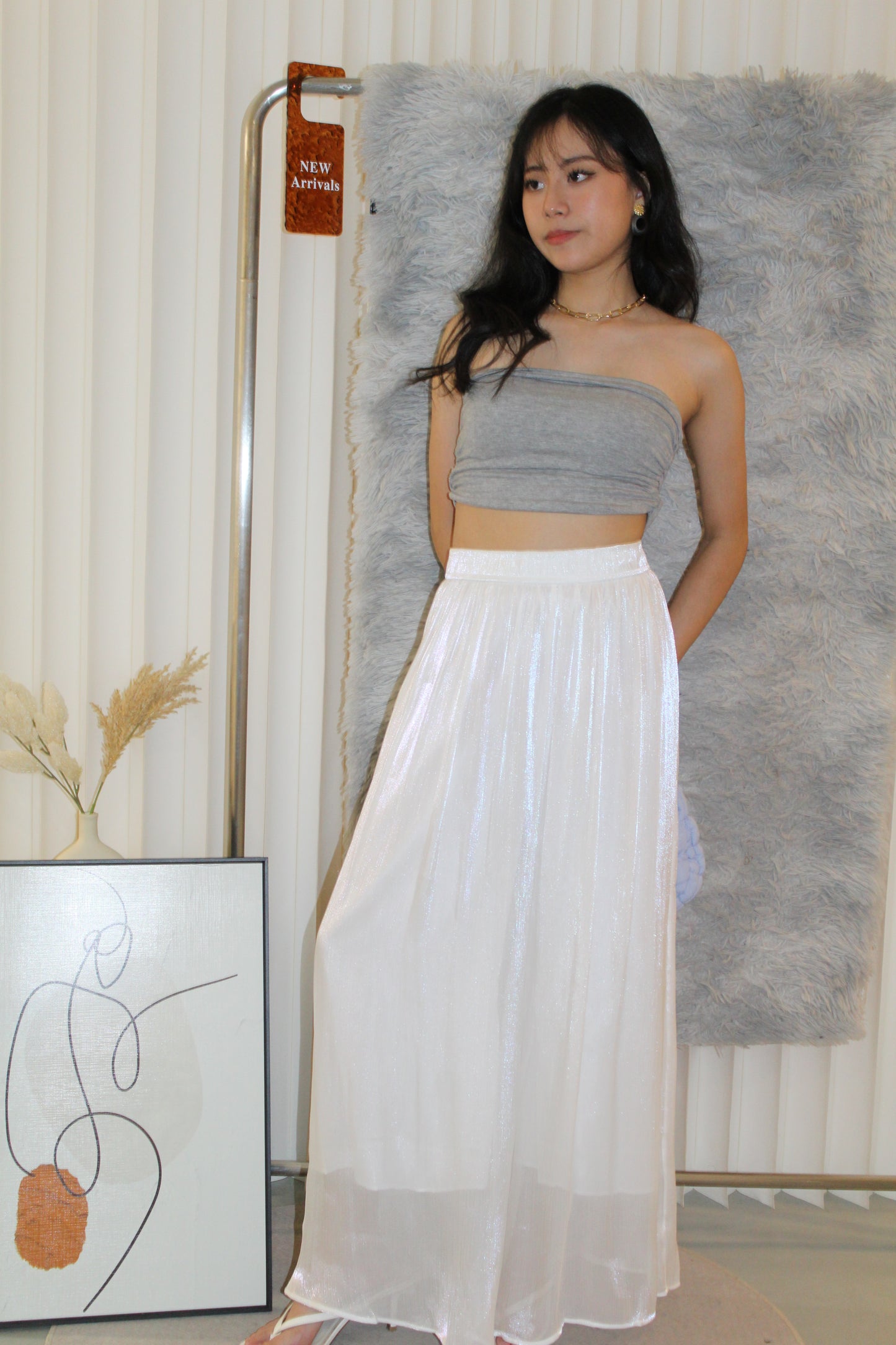 Riley Padded Tube Top (Grey)
