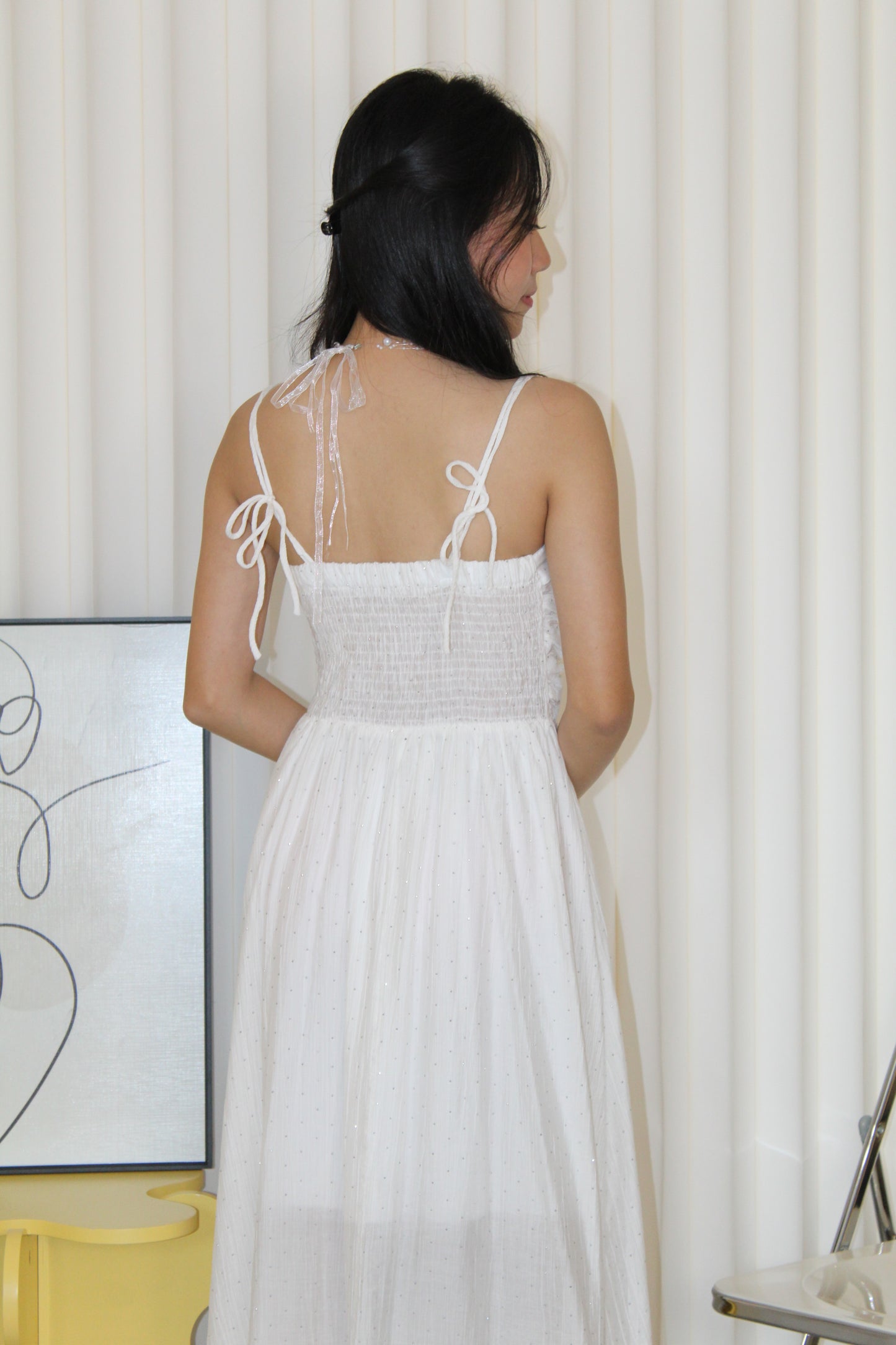 Aurelia Sparkle Midaxi Dress (Black)