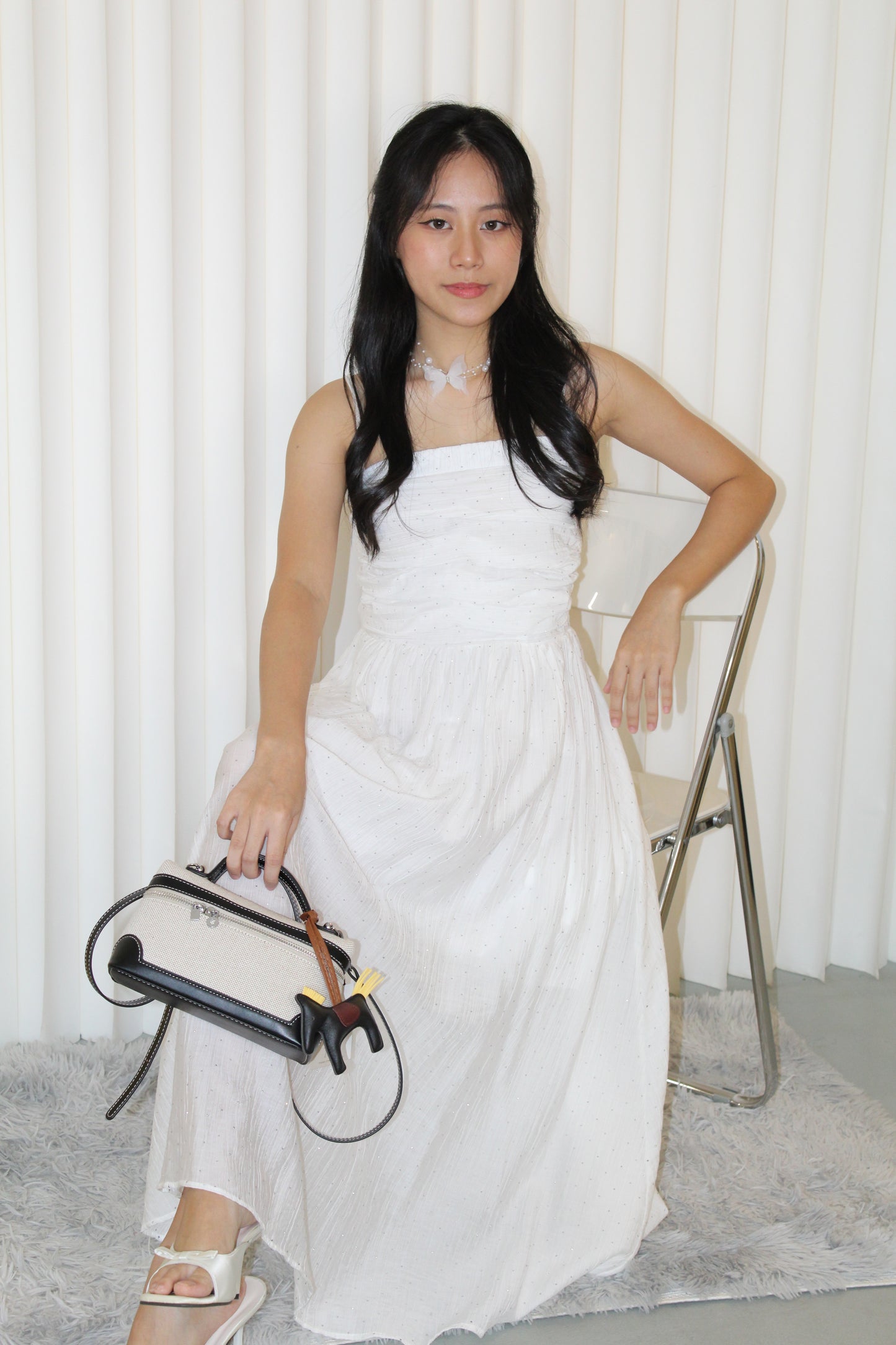 Aurelia Sparkle Midaxi Dress (Black)