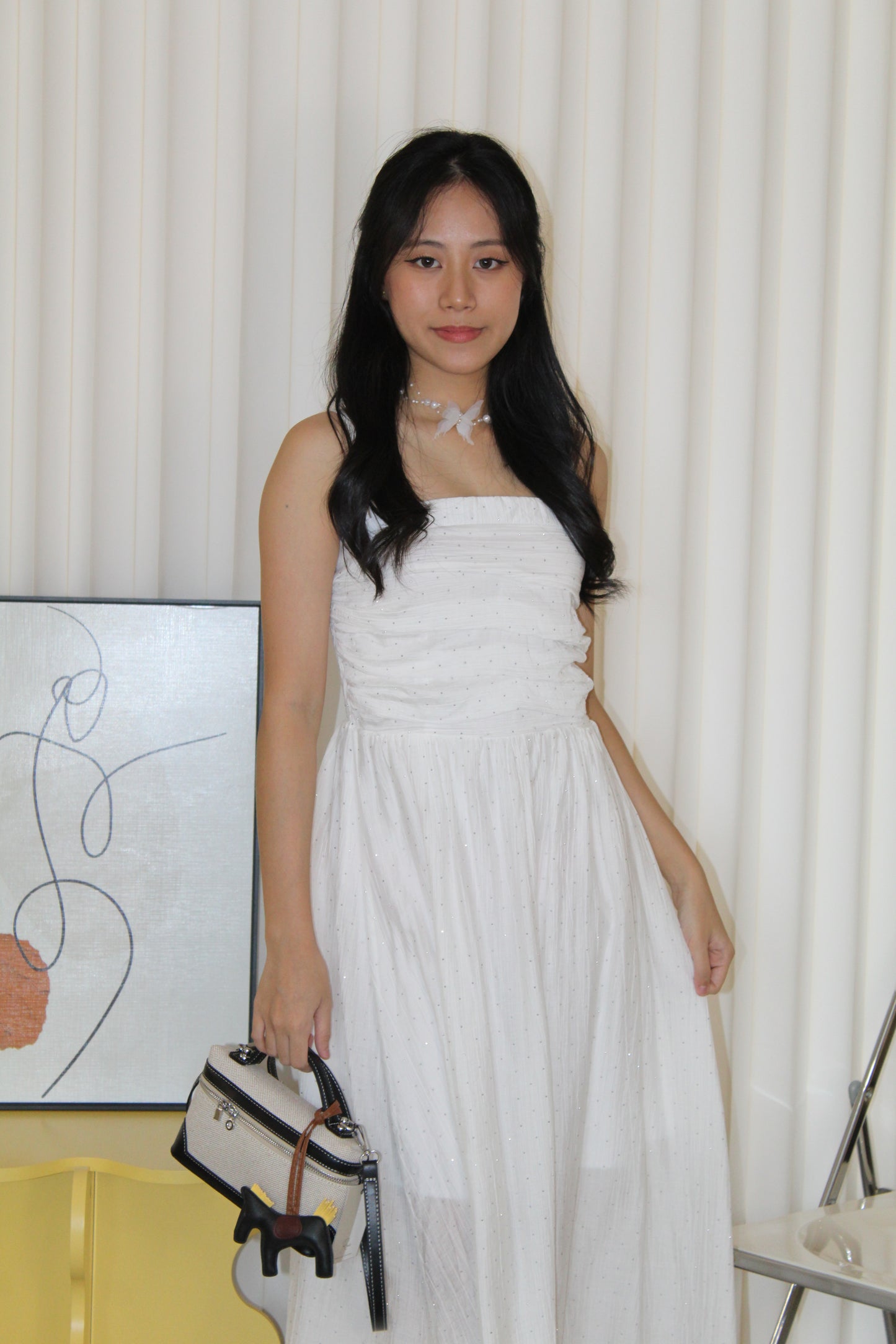 Aurelia Sparkle Midaxi Dress (Black)