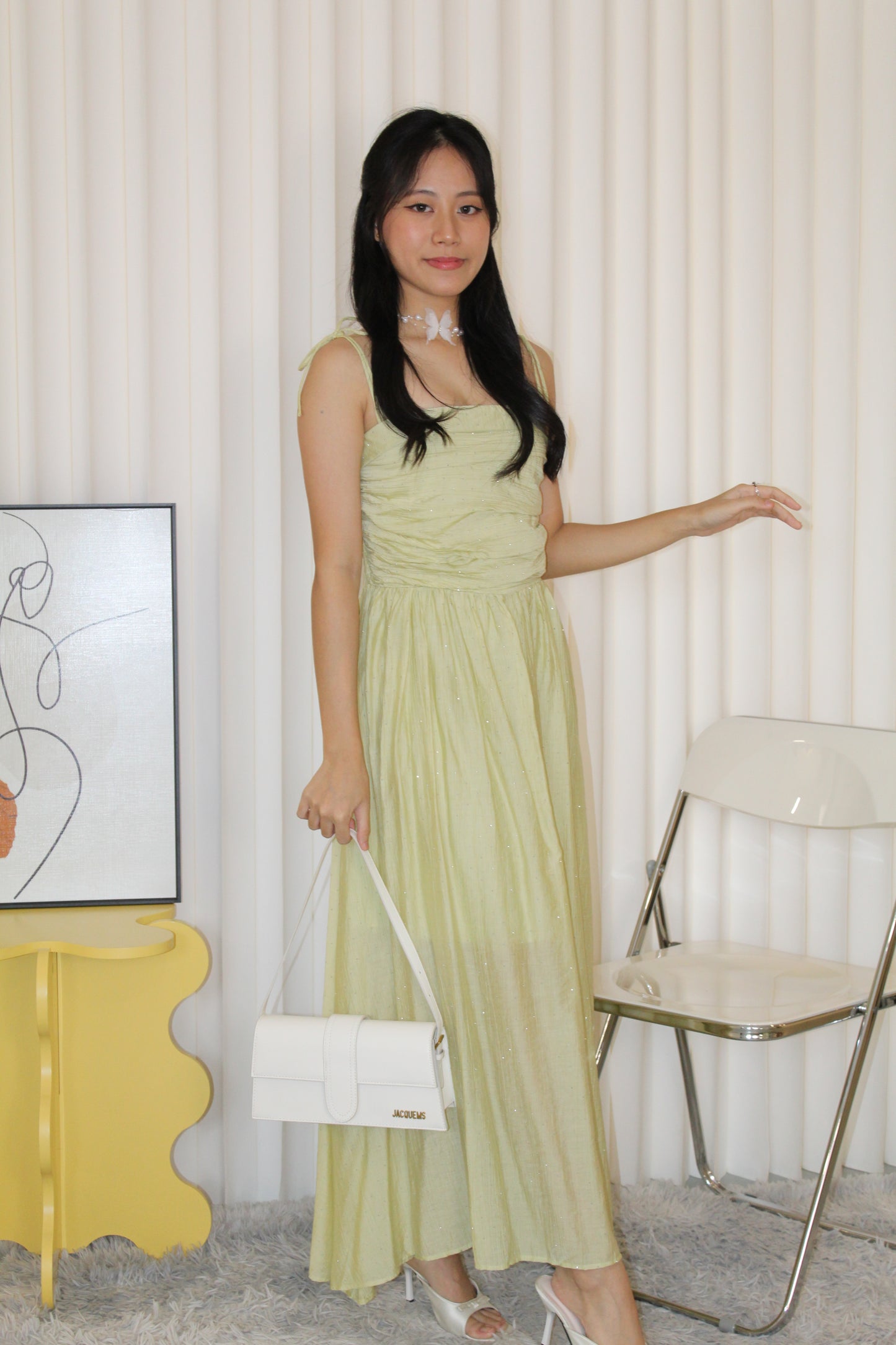 Aurelia Sparkle Midaxi Dress (Black)