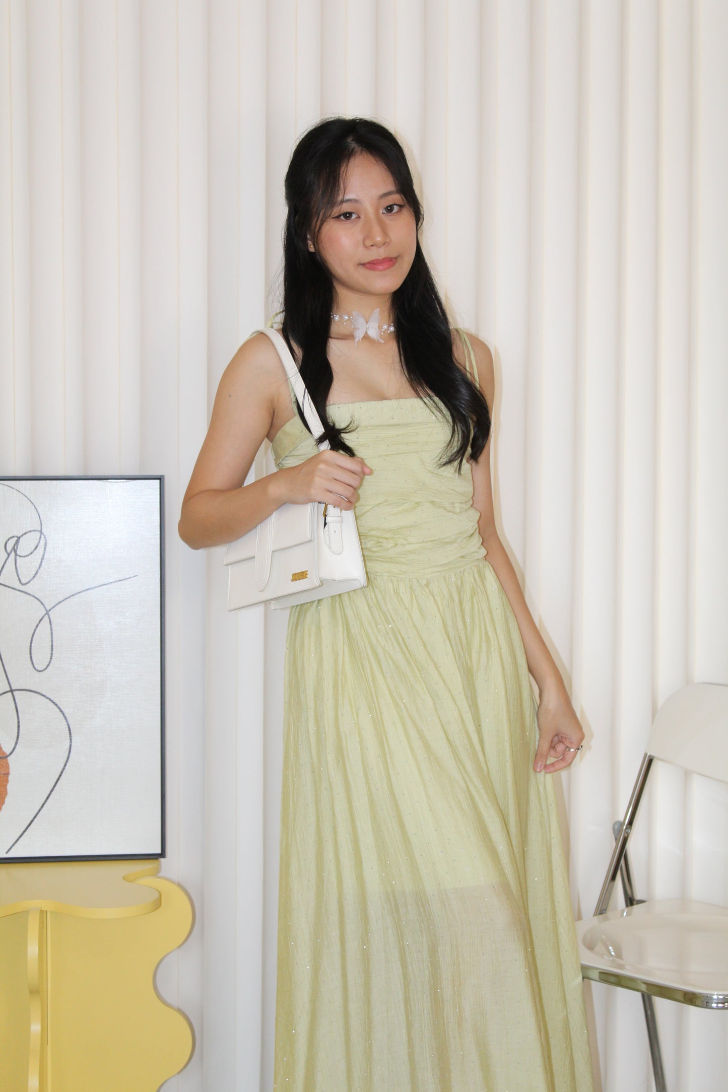 Aurelia Sparkle Midaxi Dress (Black)