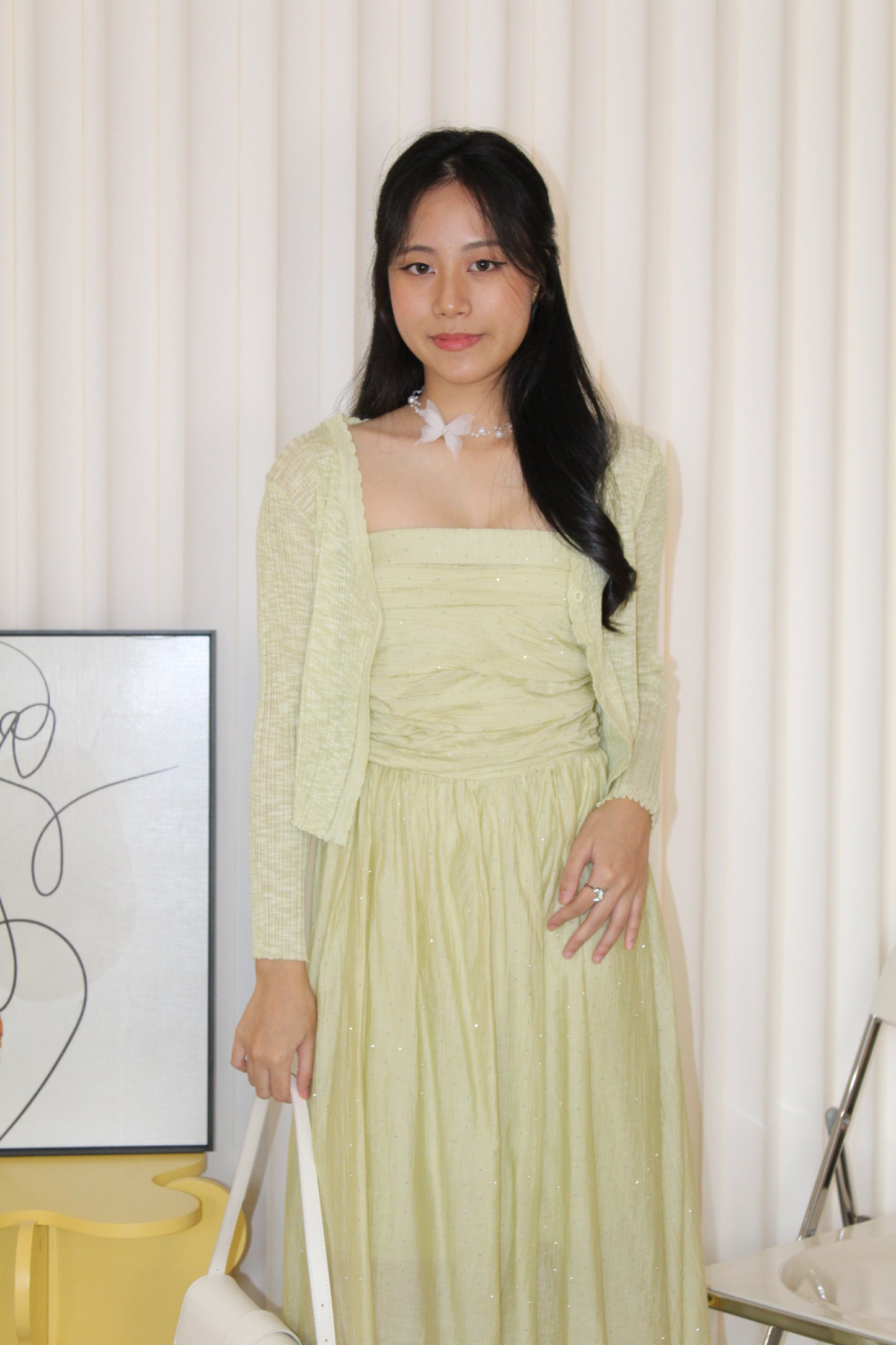 Aurelia Sparkle Midaxi Dress (Black)