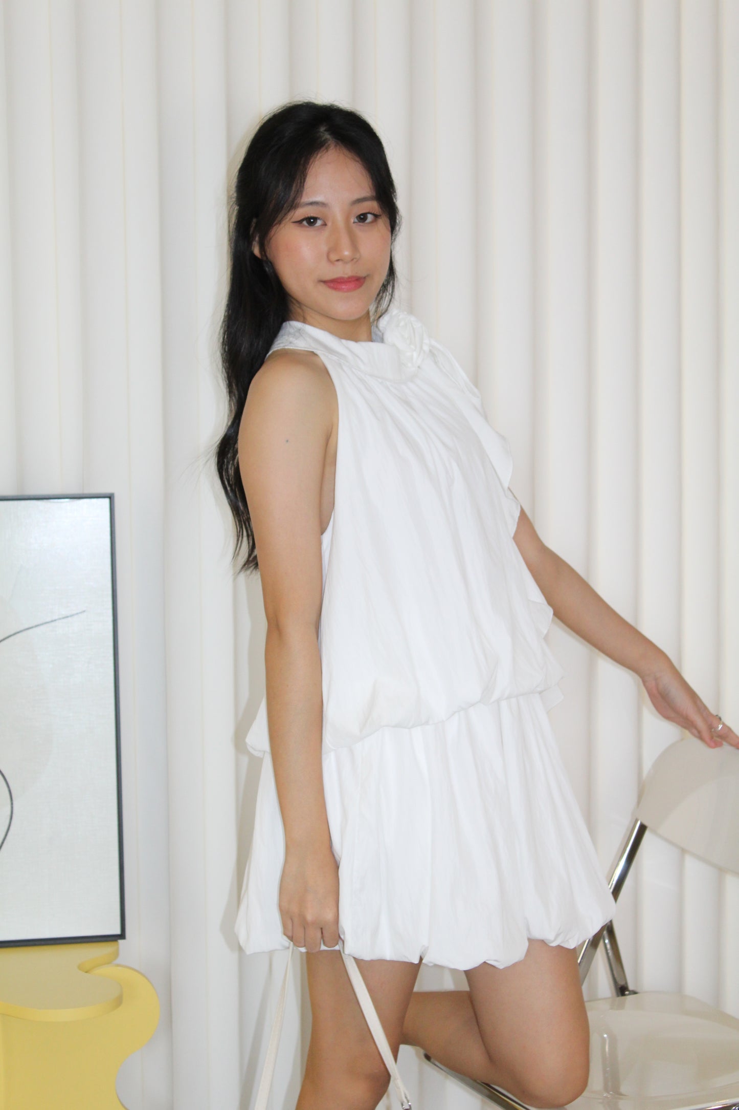 Emi Puffy Two Piece Set (Black)