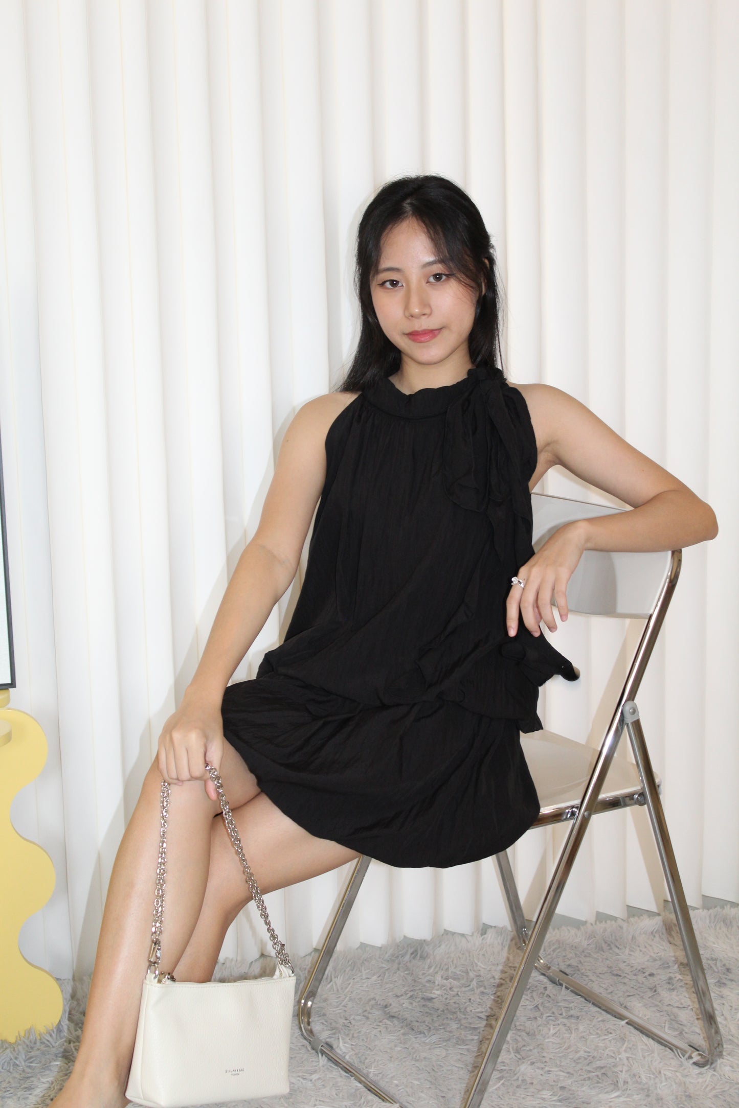 Emi Puffy Two Piece Set (Black)
