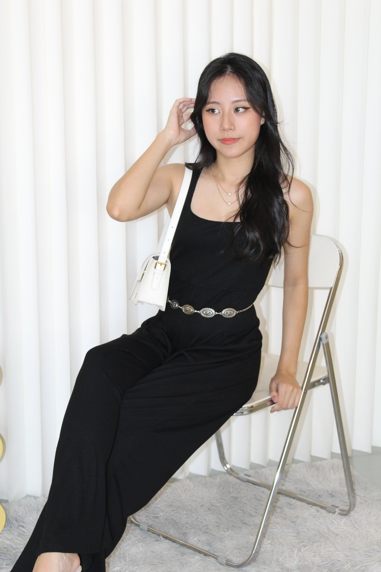 Apolline Casual Jumpsuit (Black)