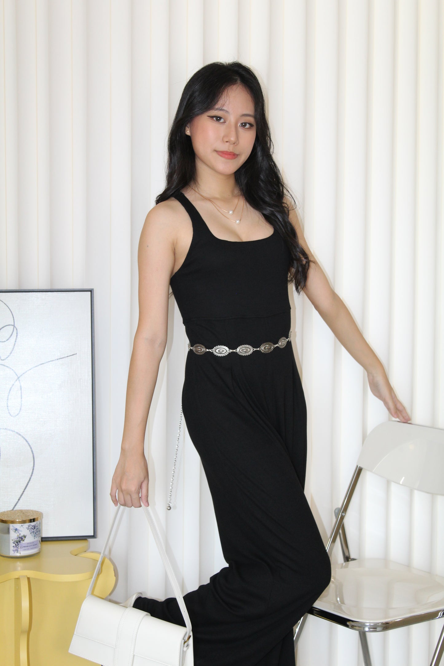 Apolline Casual Jumpsuit (Black)