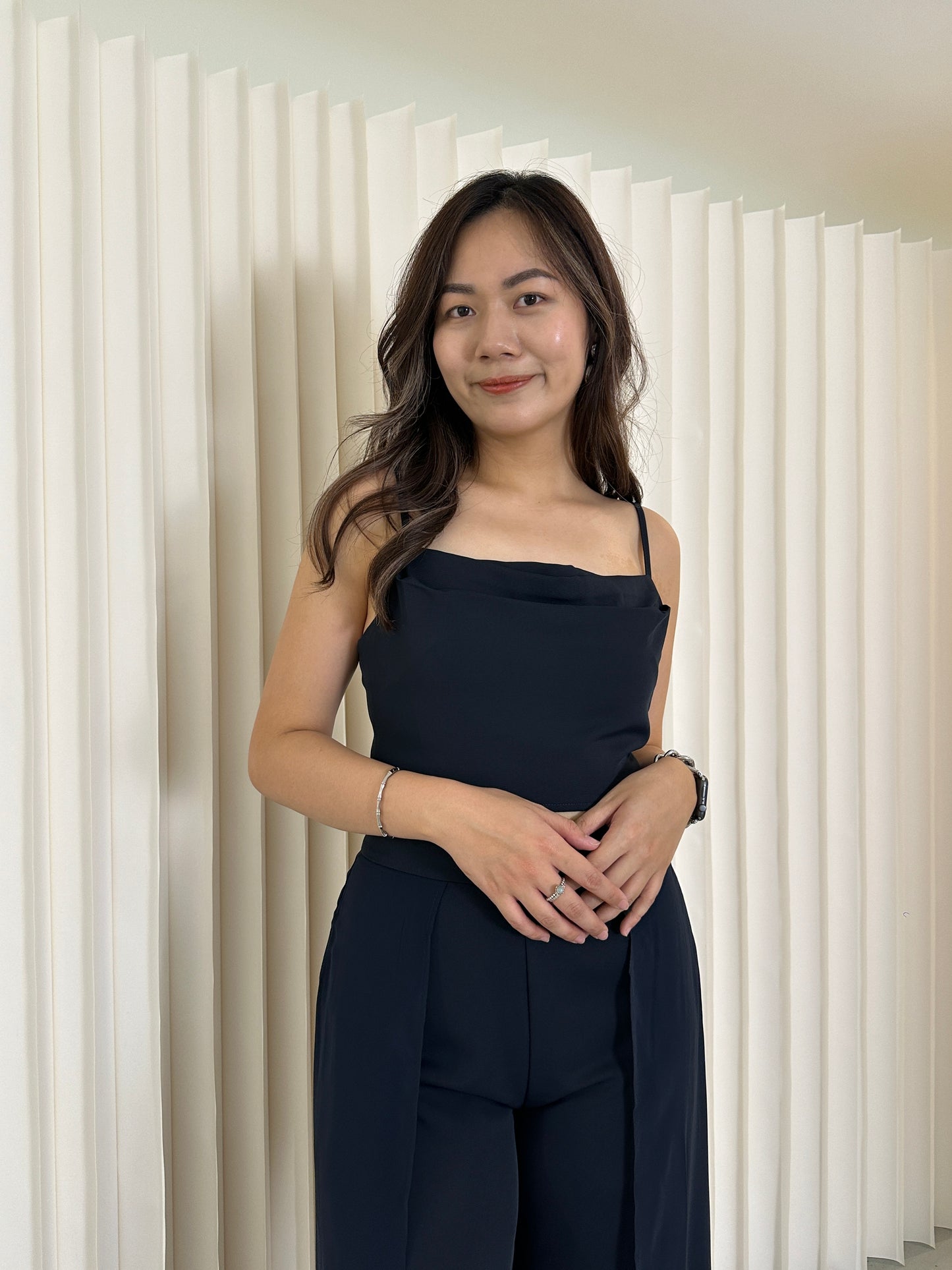 Estelle Camisole Top (Navy)
