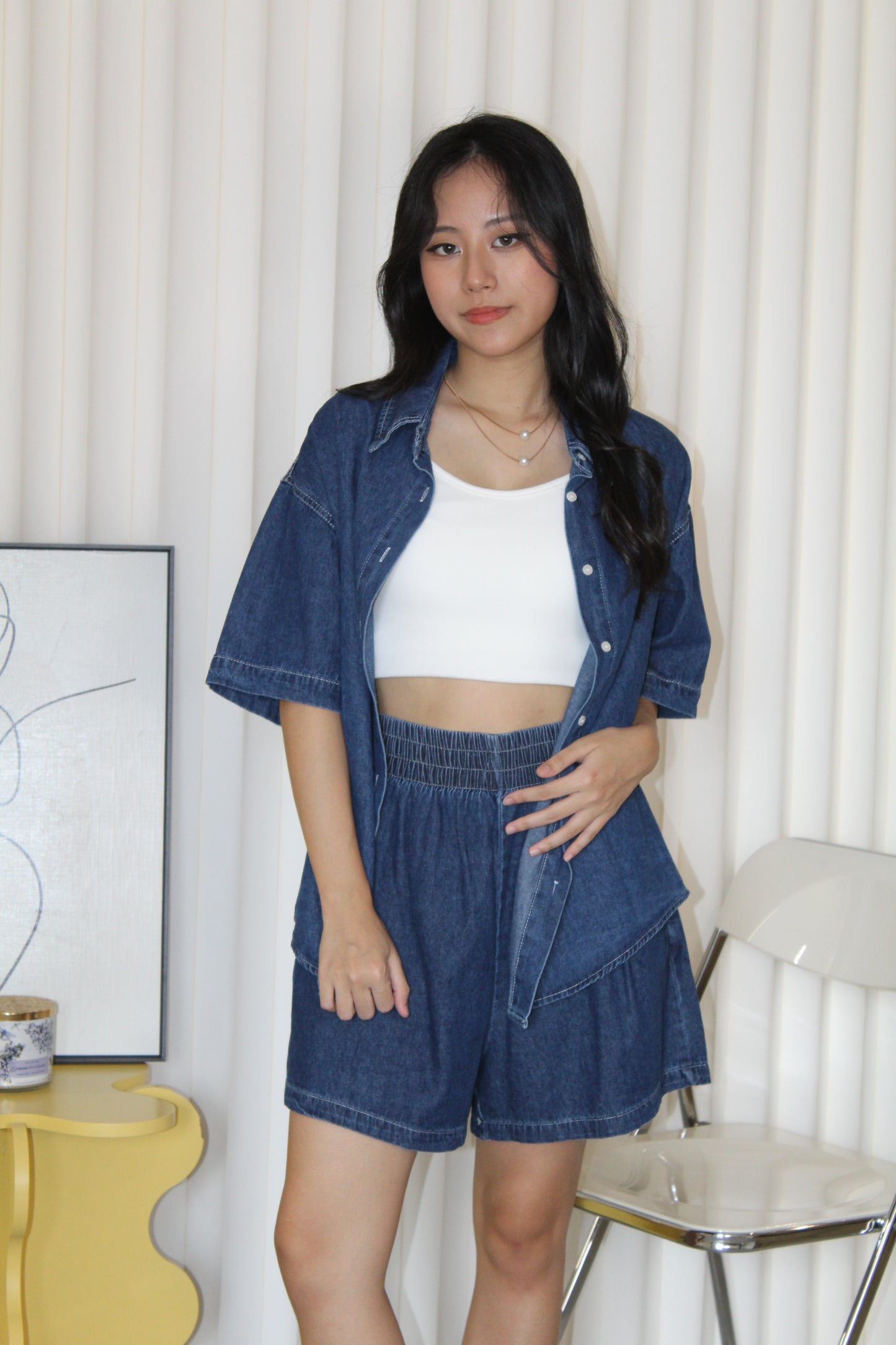 Belline Denim Two Piece Set