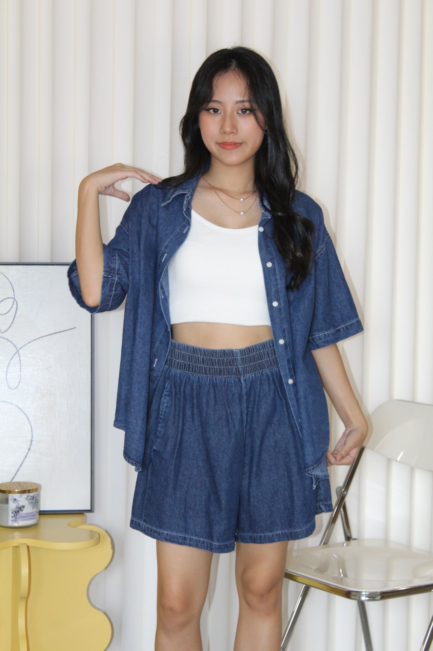 Belline Denim Two Piece Set