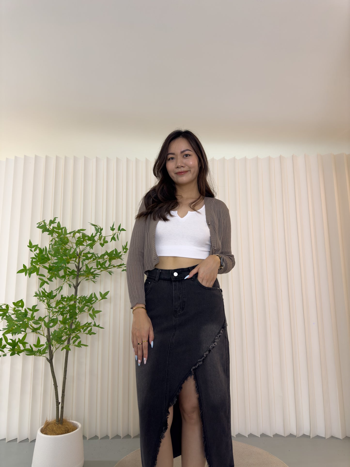 Cecilia Top Cardigan (Blue)