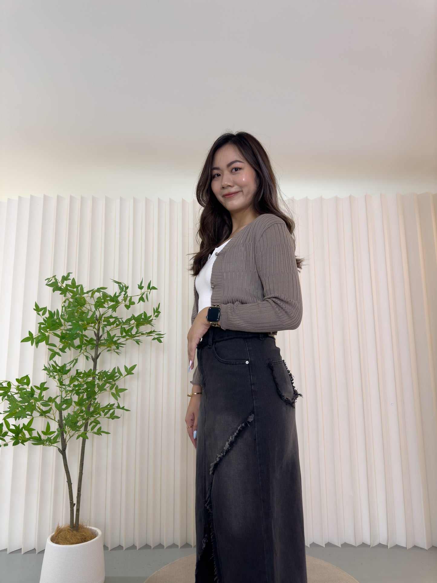 Cecilia Top Cardigan (Blue)