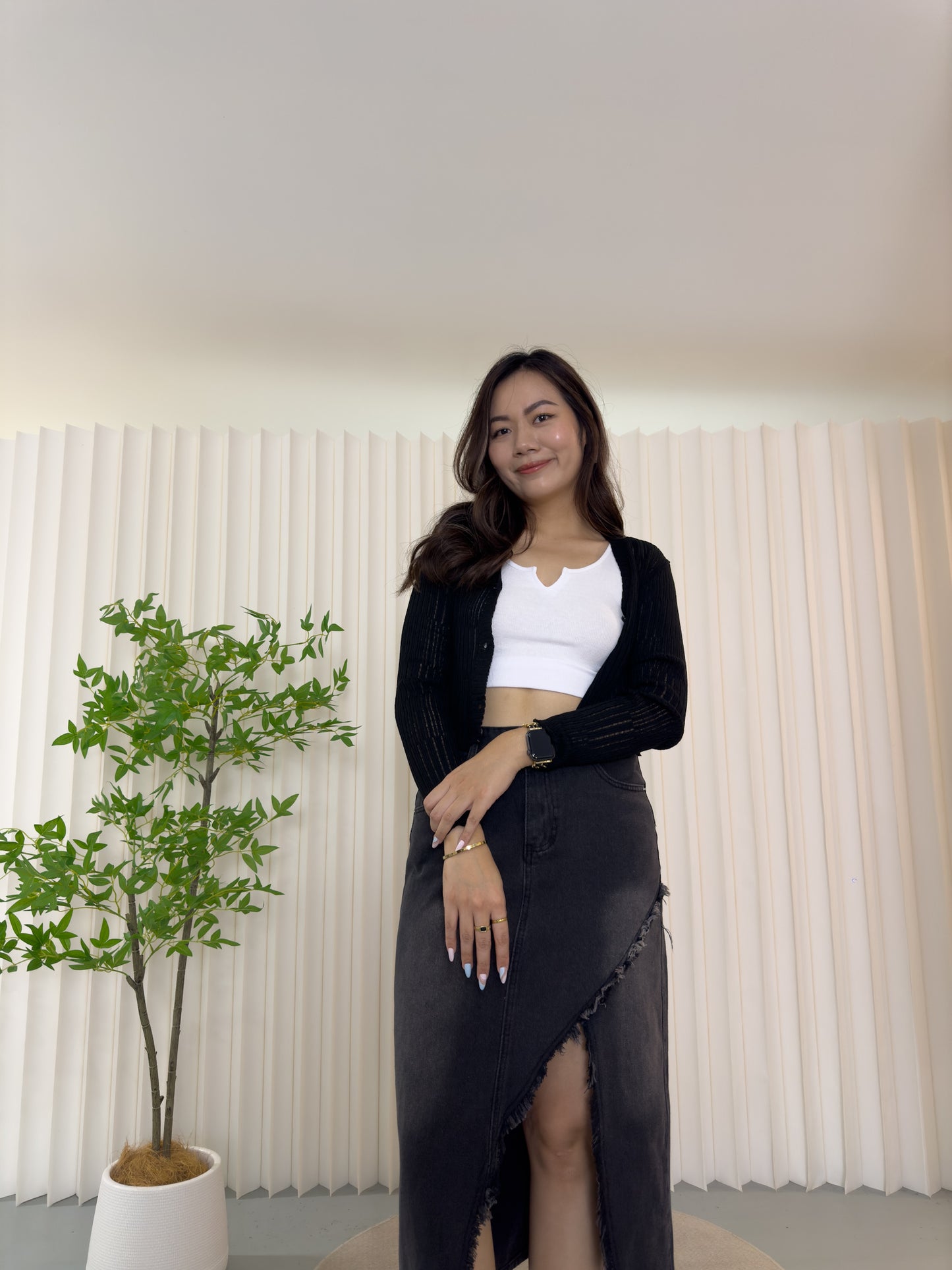 Cecilia Top Cardigan (Blue)