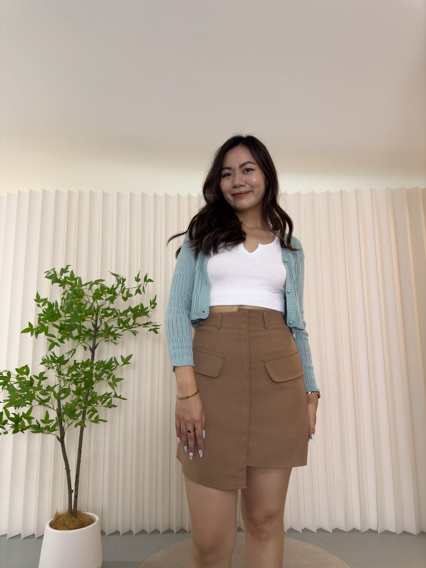 Cecilia Top Cardigan (Blue)