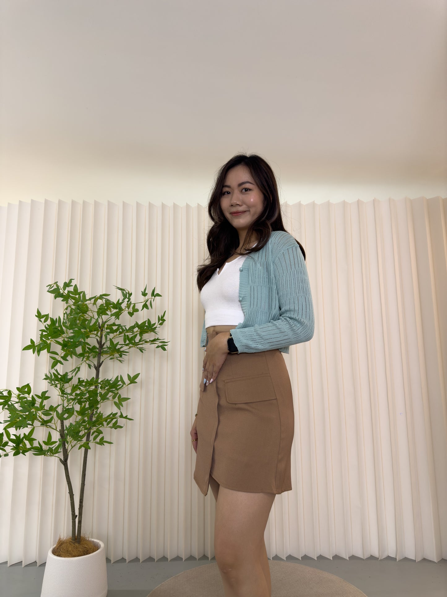 Cecilia Top Cardigan (Blue)