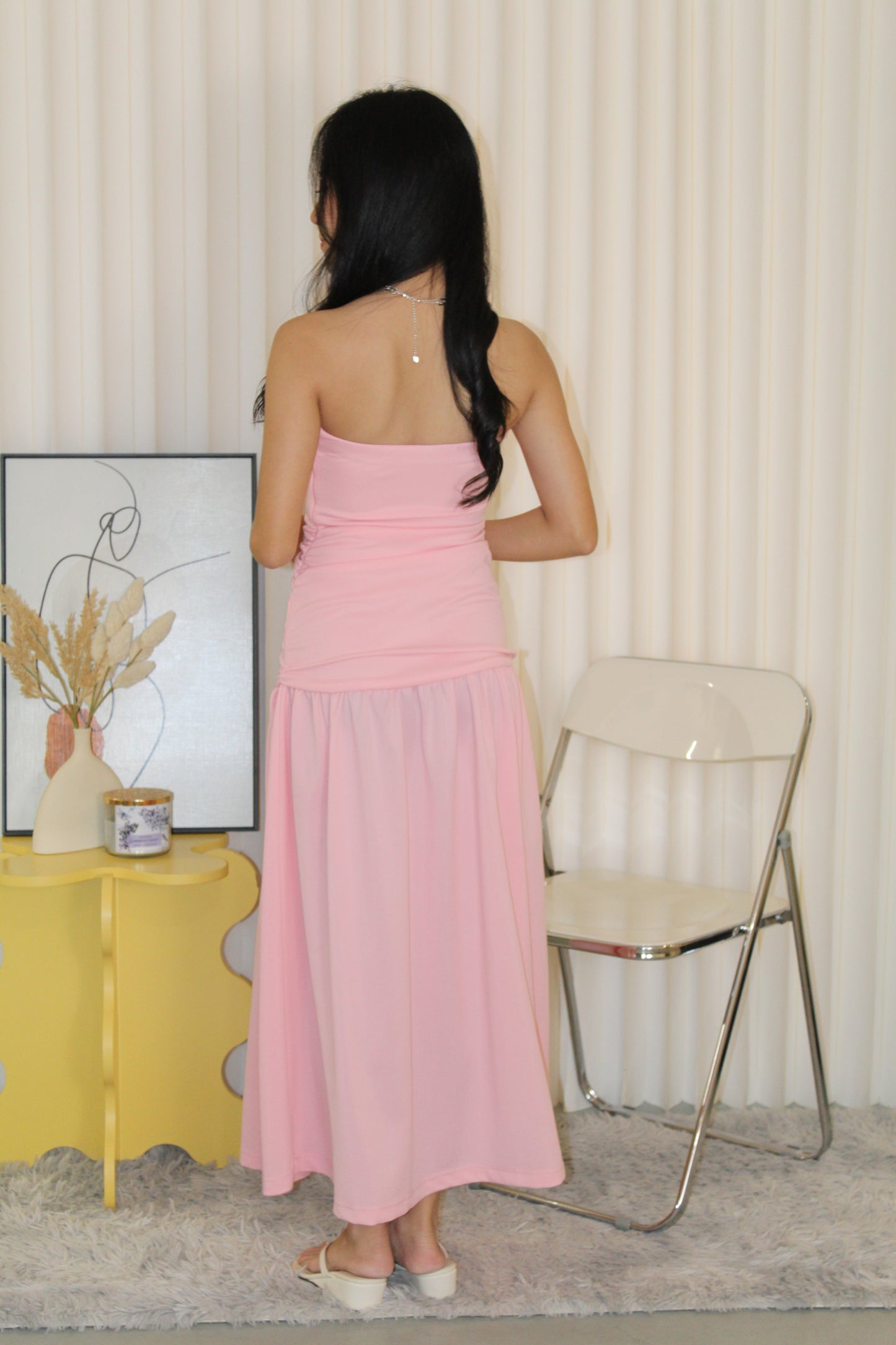 Sara Tube Maxi Dress (Pink)