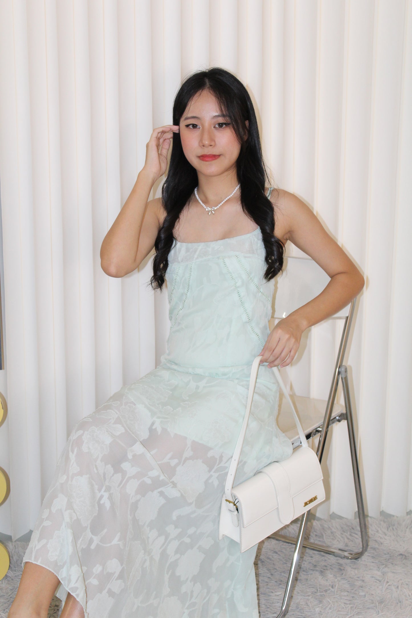 Jamissa Box Shoulder Bag (White)