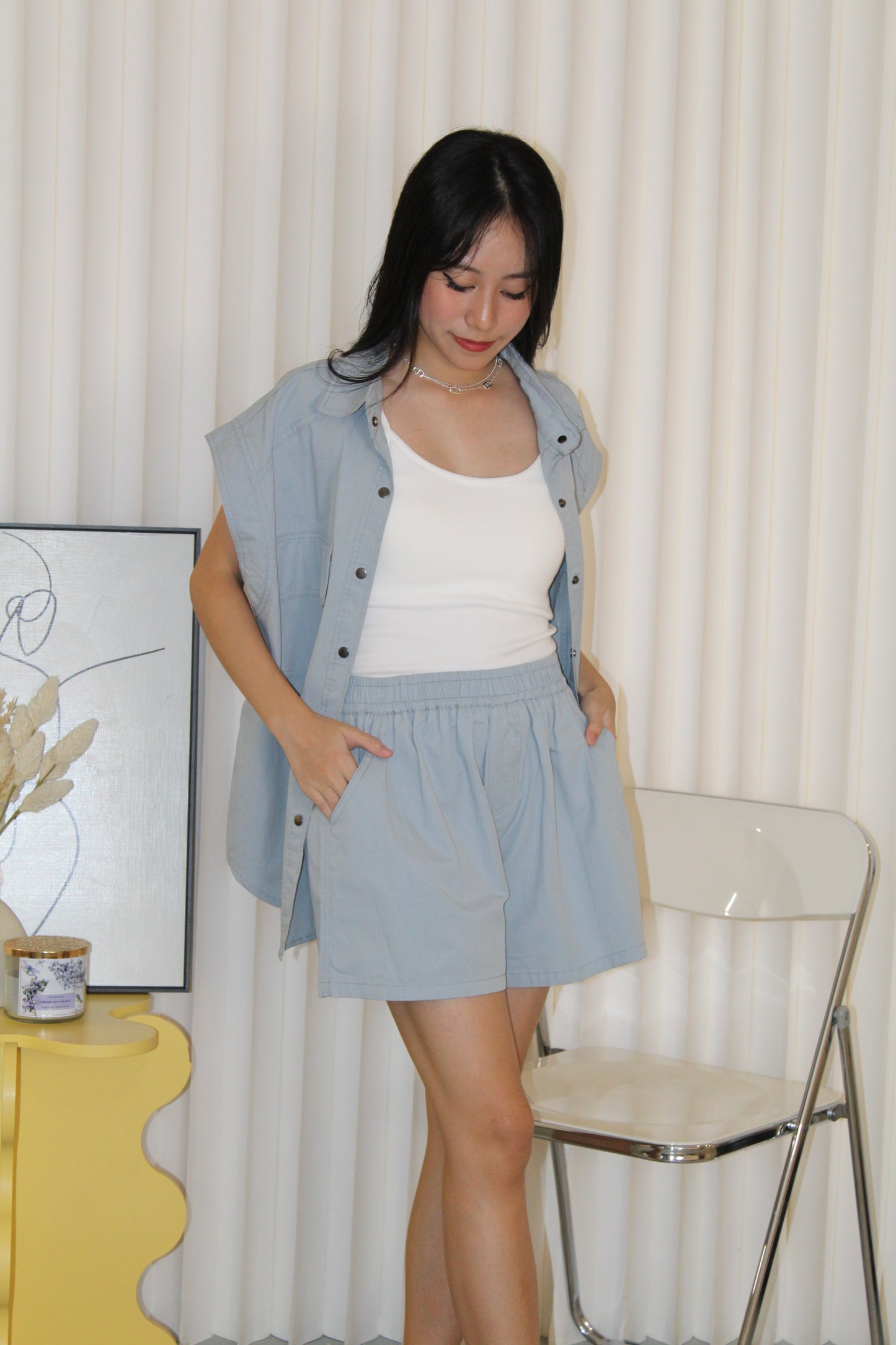 Backett Two Piece Shorts Set (Black)