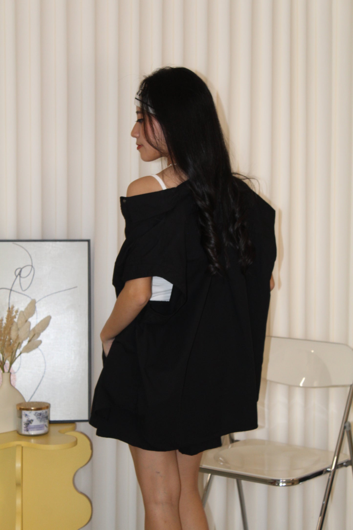 Backett Two Piece Shorts Set (Black)