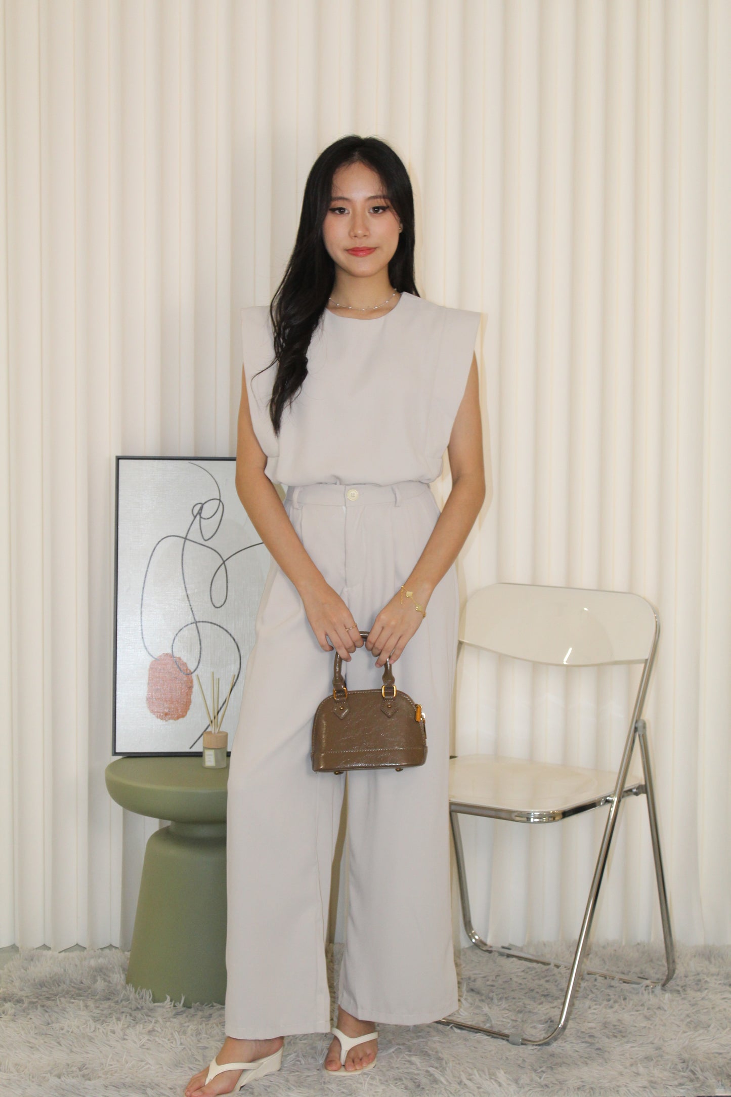 Massimo Two Piece Pants Set (Black)