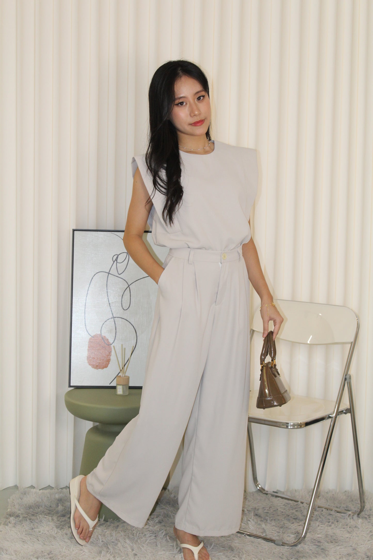 Massimo Two Piece Pants Set (Black)