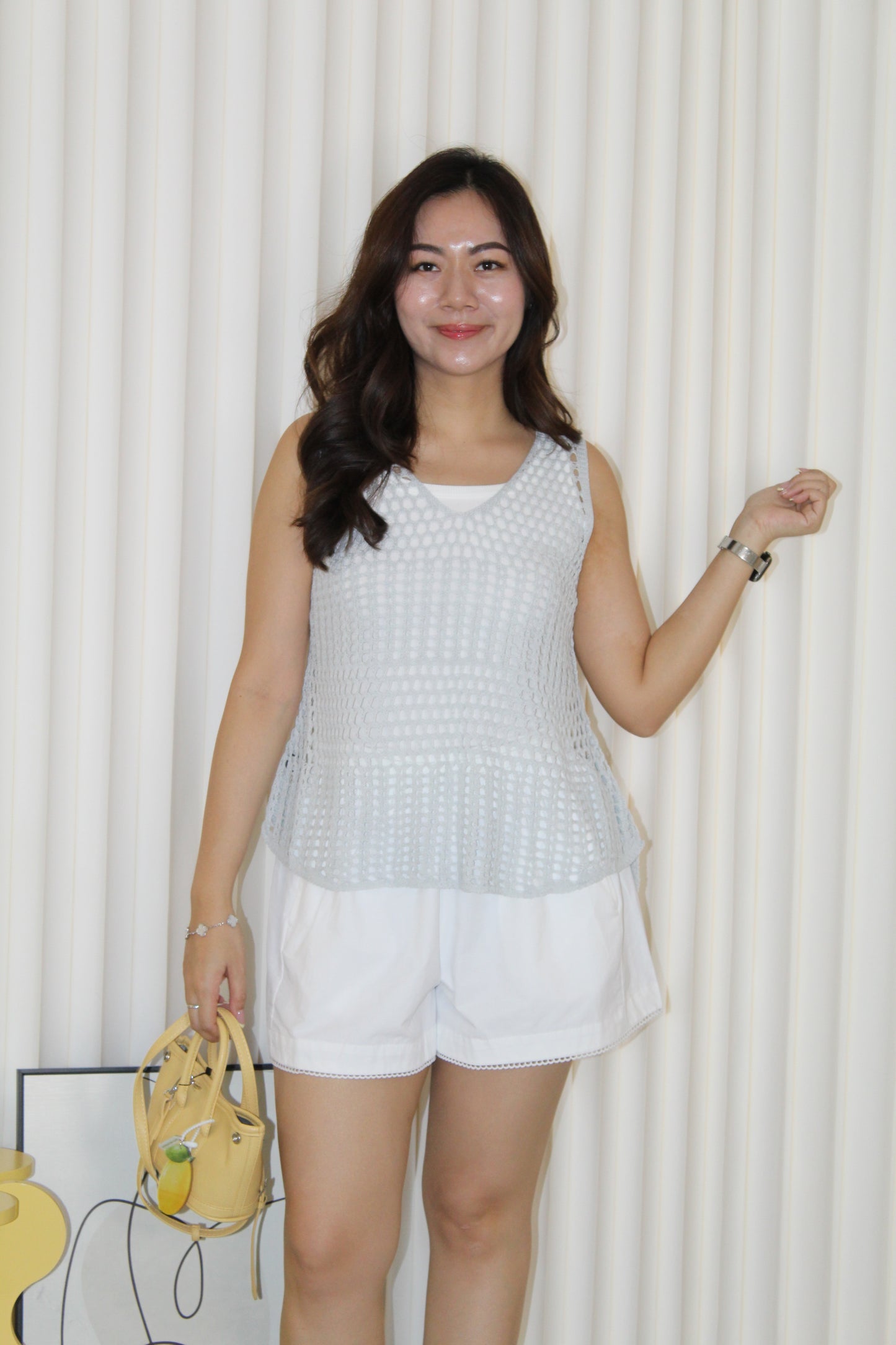 Alicia Knit Two Piece Top (Yellow)